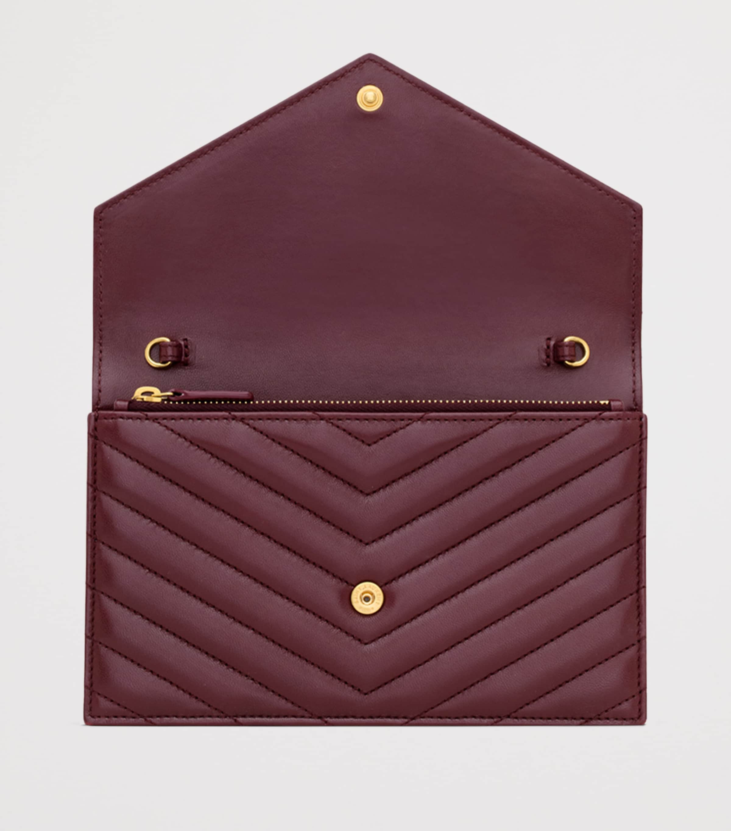 Leather Envelope Chain Wallet 6195 Image 4