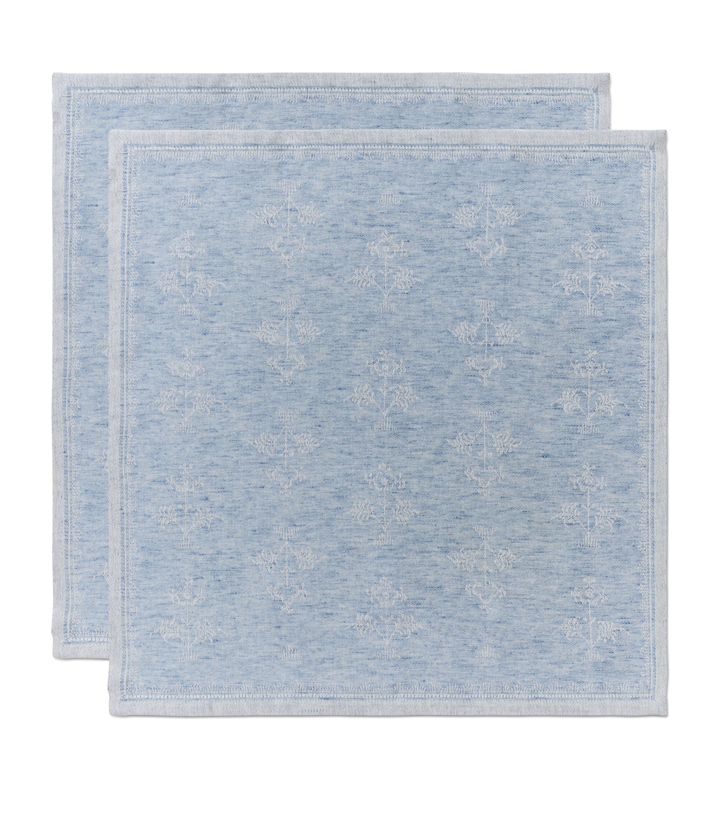 Royal Copenhagen Set of 2 Jacquard Heritage Napkins (45cm x 45cm) Blue Image 1