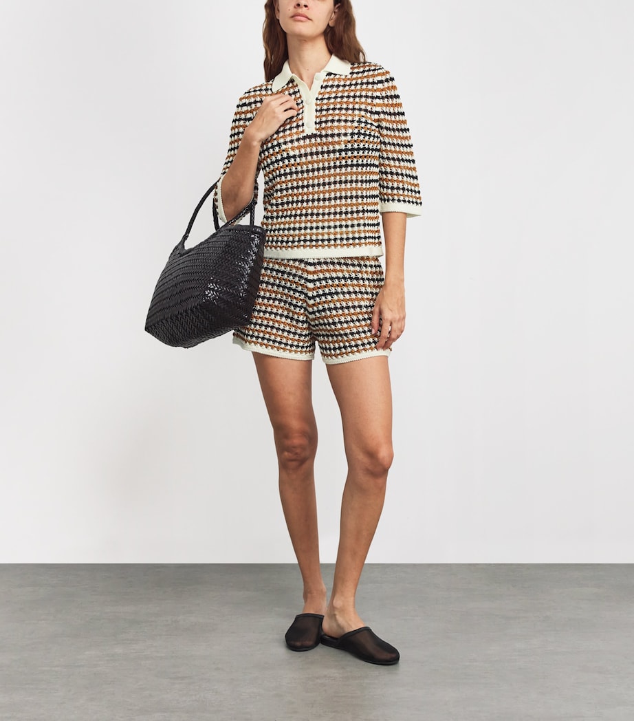 Cotton-Blend Disco Shorts TEMPO NOIR Image 2