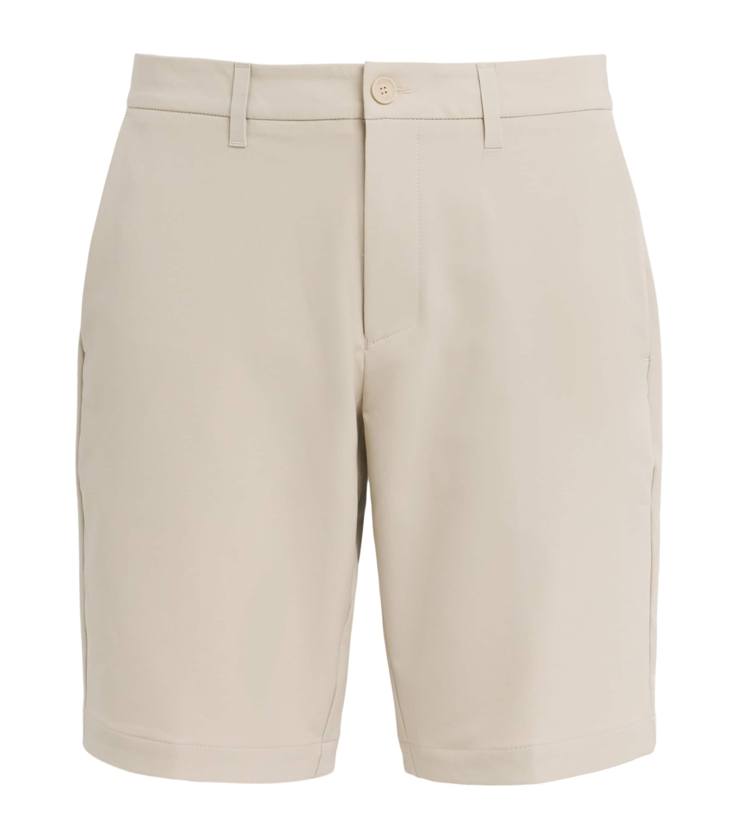 BOSS Mens Slim-Fit Shorts Light Beige Image 1