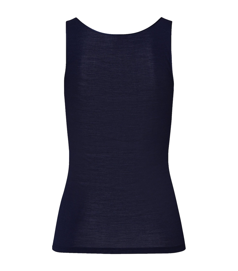 Woolen Silk Tank Top NIGHT BLUE Image 2