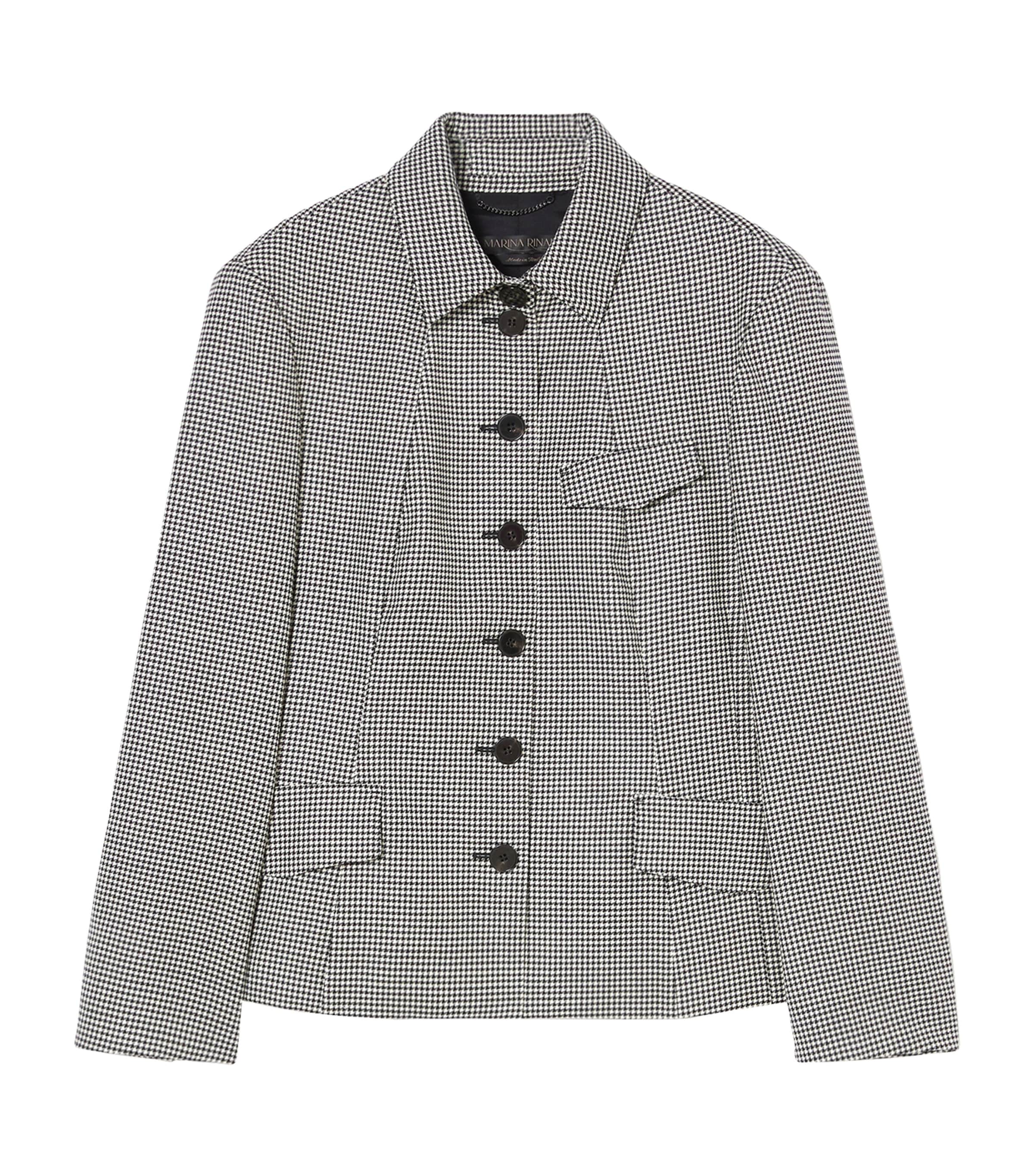 MARINA RINALDI VIRGIN WOOL TEGLIA BLAZER