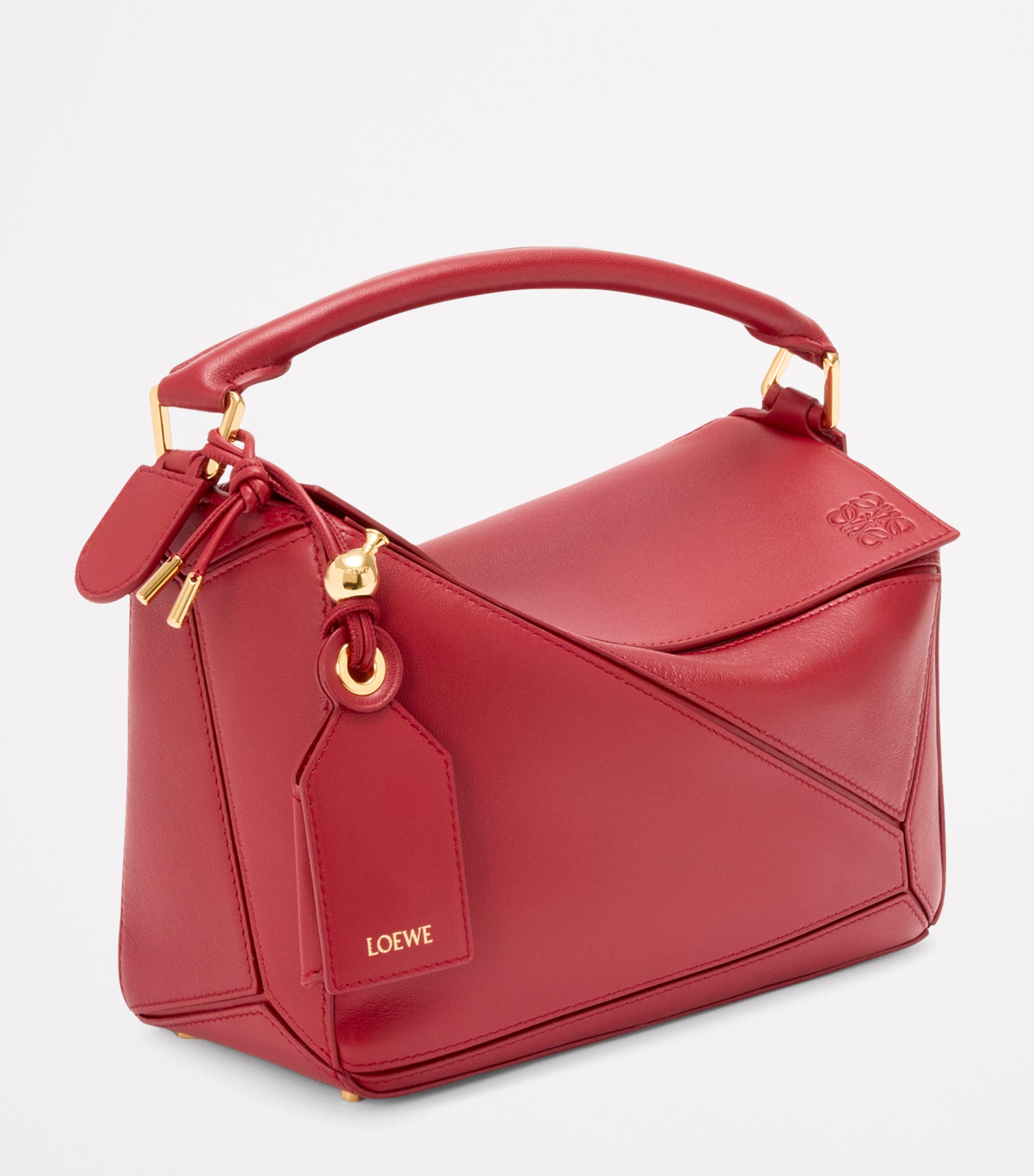 LOEWE Small Leather Featherlight Puzzle Top-Handle Bag