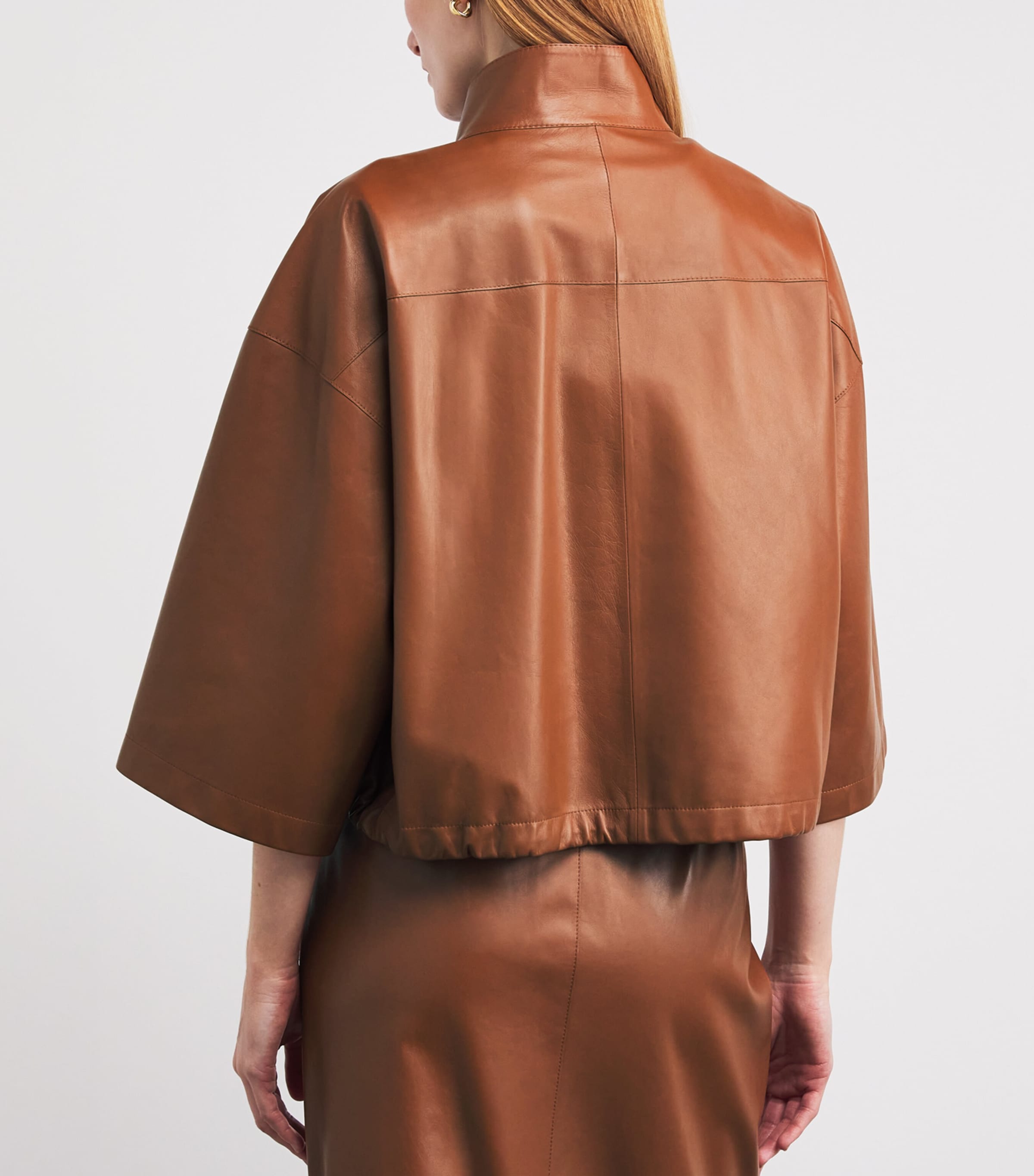 Lambskin Oversized Jacket COPPER Image 4