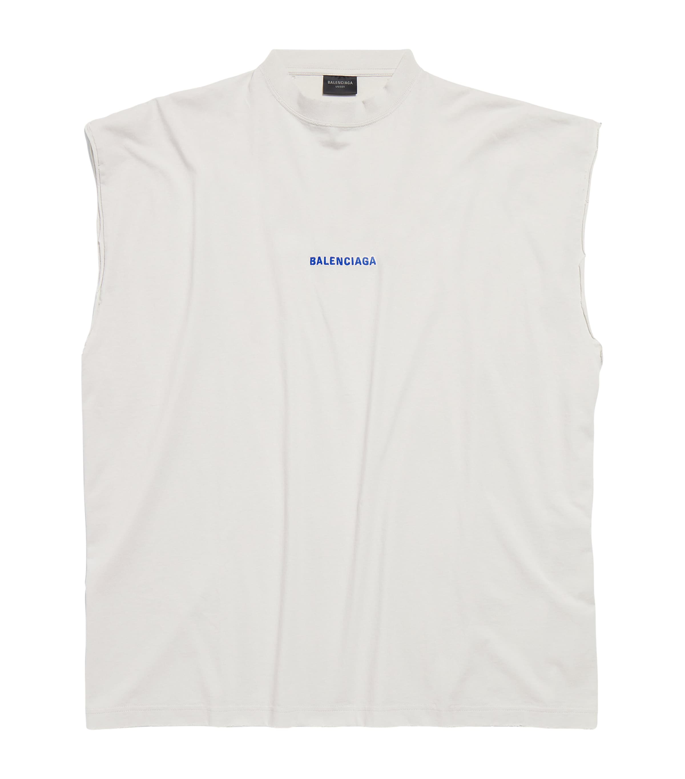 Balenciaga Gold Sleeveless T-Shirt | Harrods US