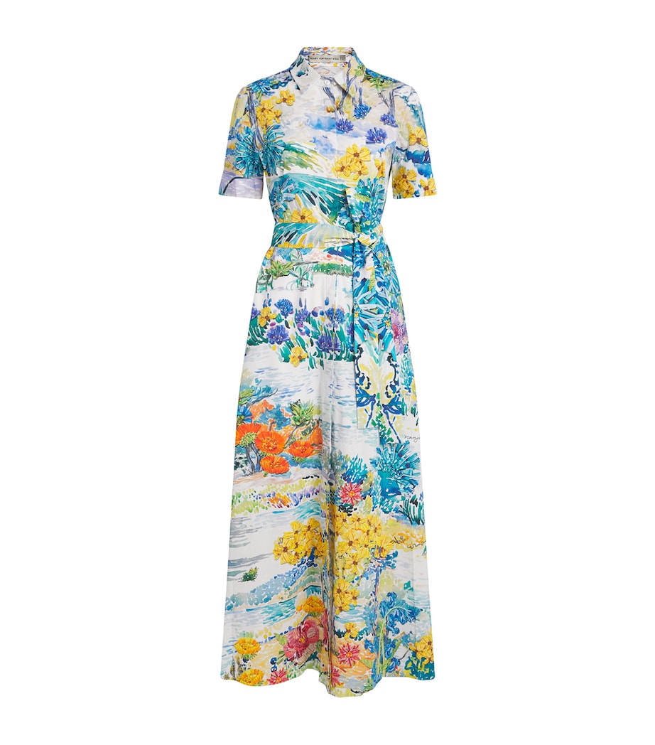 Satin Como Shirt Midi Dress AVIEMORE WATER Image 1