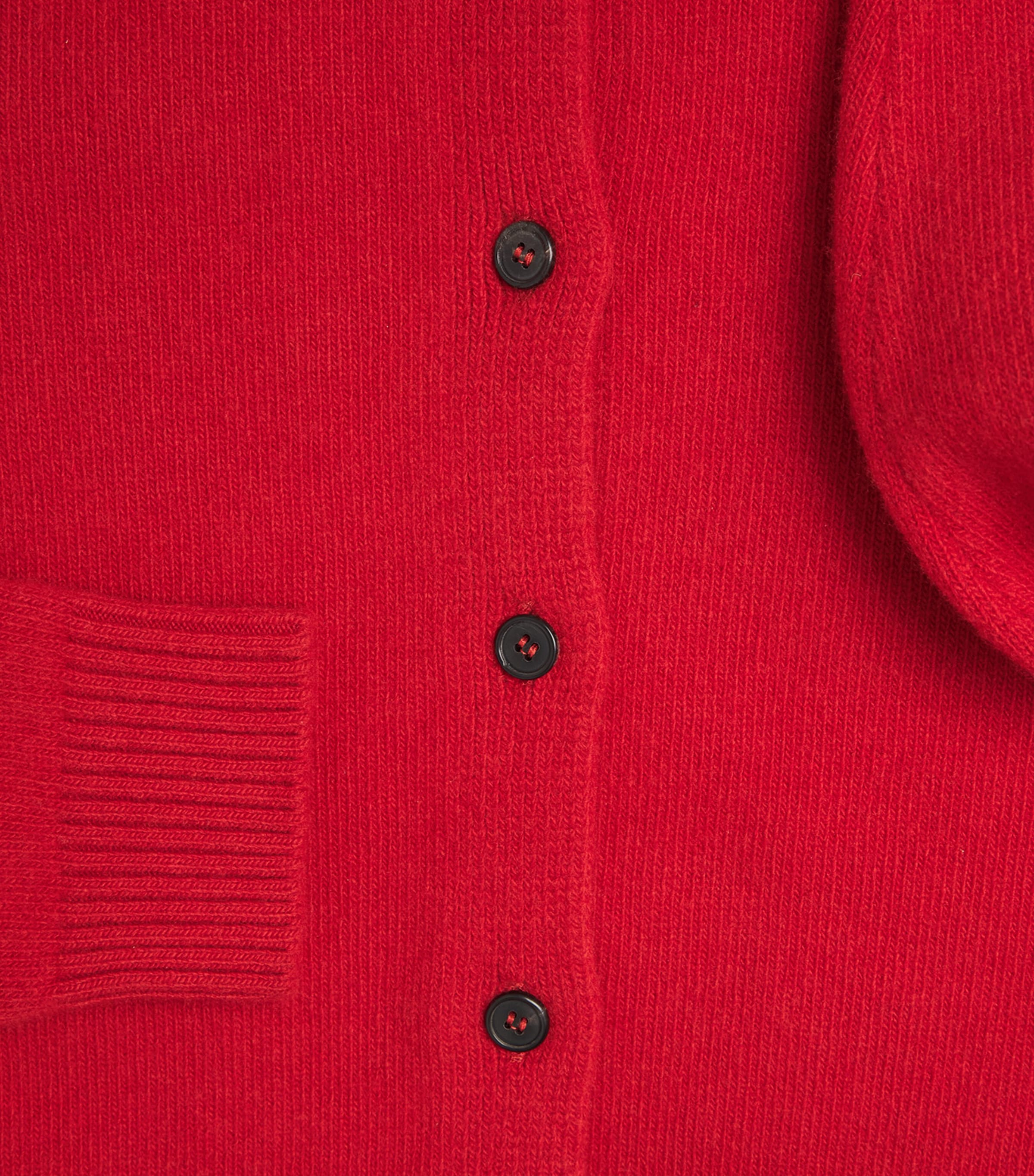 Róhe Womens Stretch-Wool Classic Cardigan Red Image 6