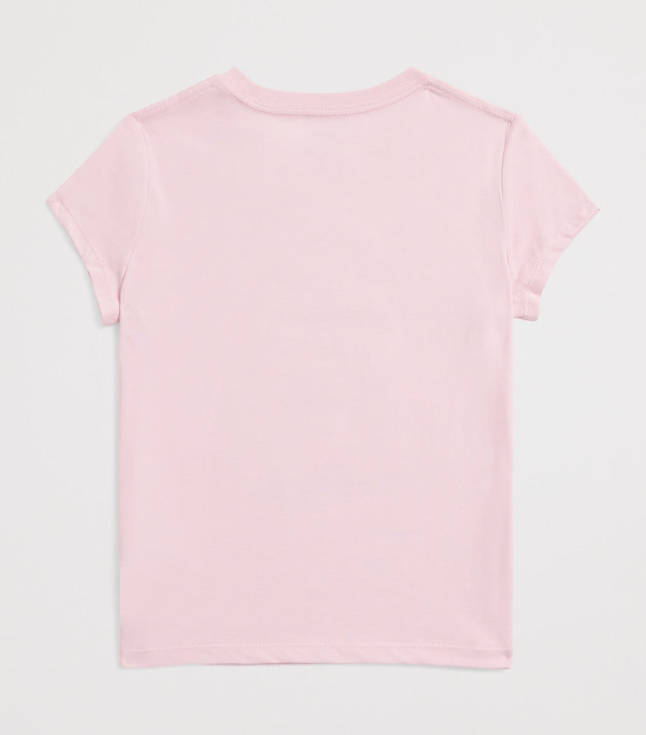 Cotton Polo Bear T-Shirt (2-6 Years) PINK Image 2