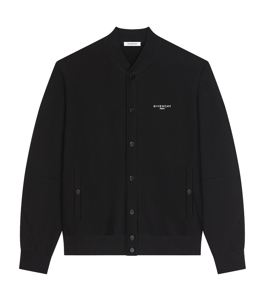 Cotton Bomber Jacket BLACK Image 1