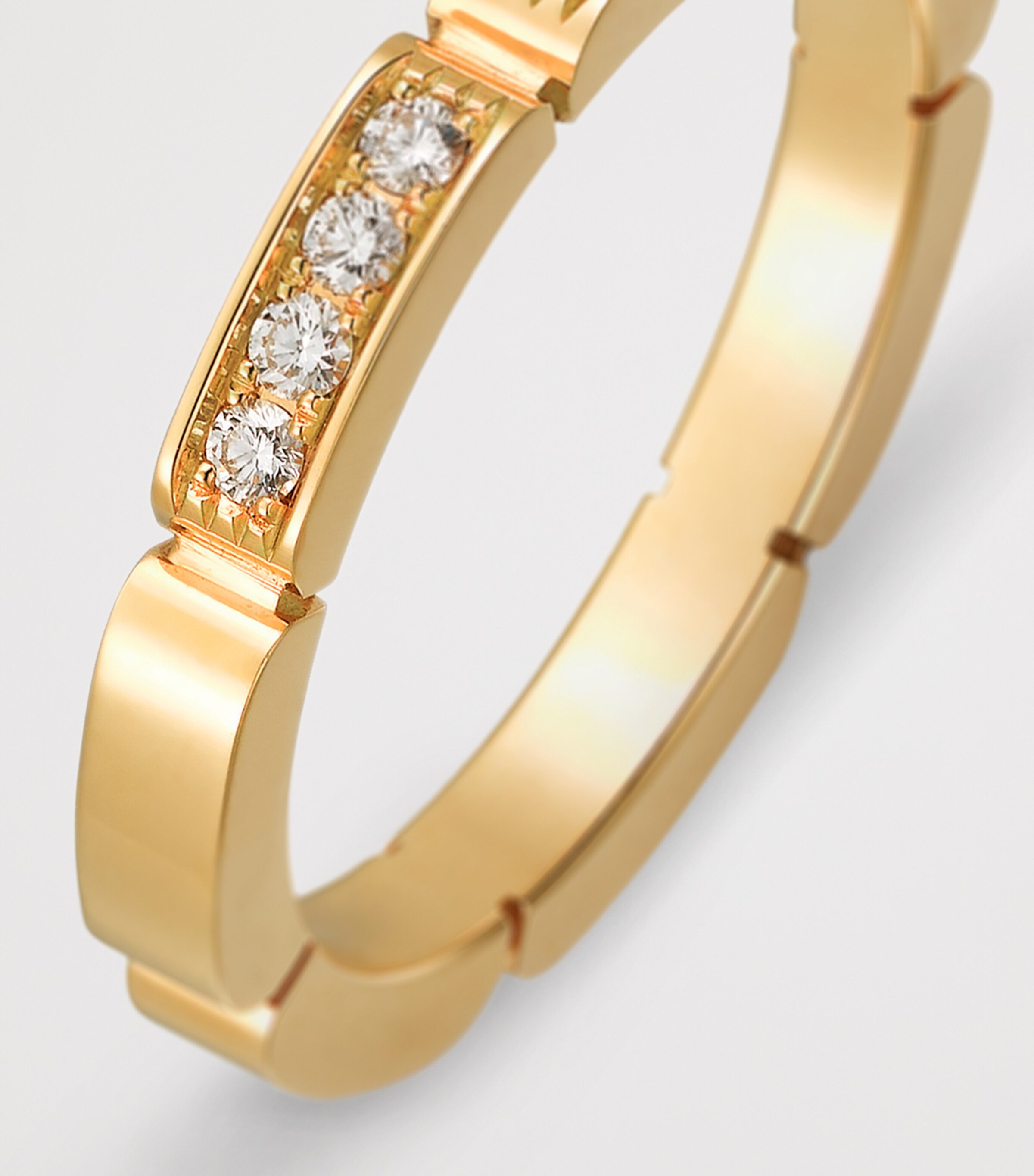Cartier Yellow Gold and Diamond Maillon Panthère Wedding Band Yellow Gold Image 6