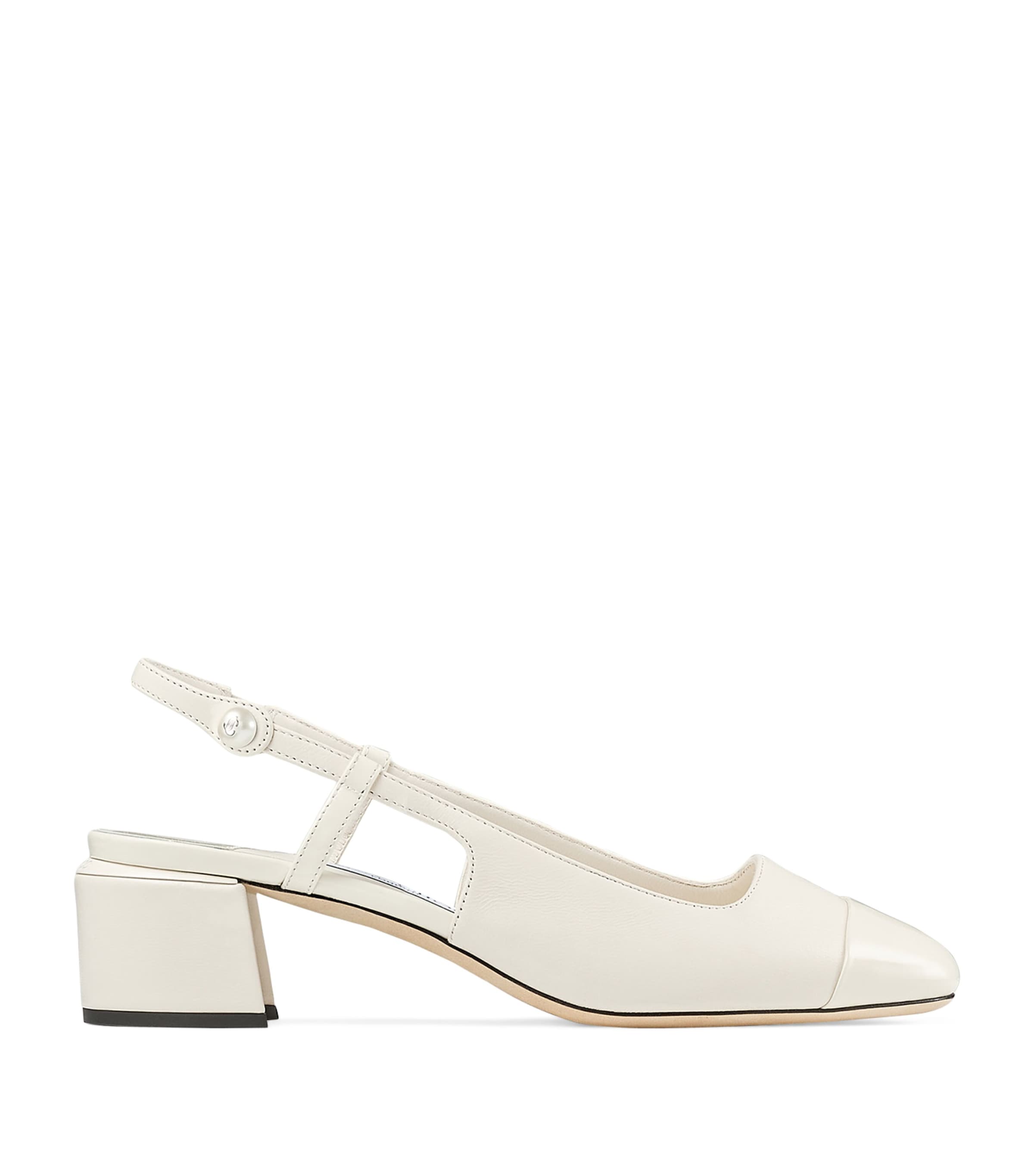Jimmy Choo Elisa 45 Leather Slingback Sandals In Multi