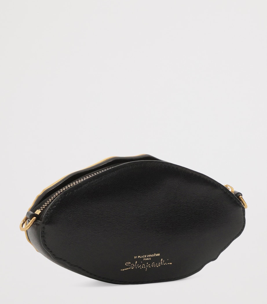 Mini Mouth Clutch Bag 023 GOLD/BLACK Image 3