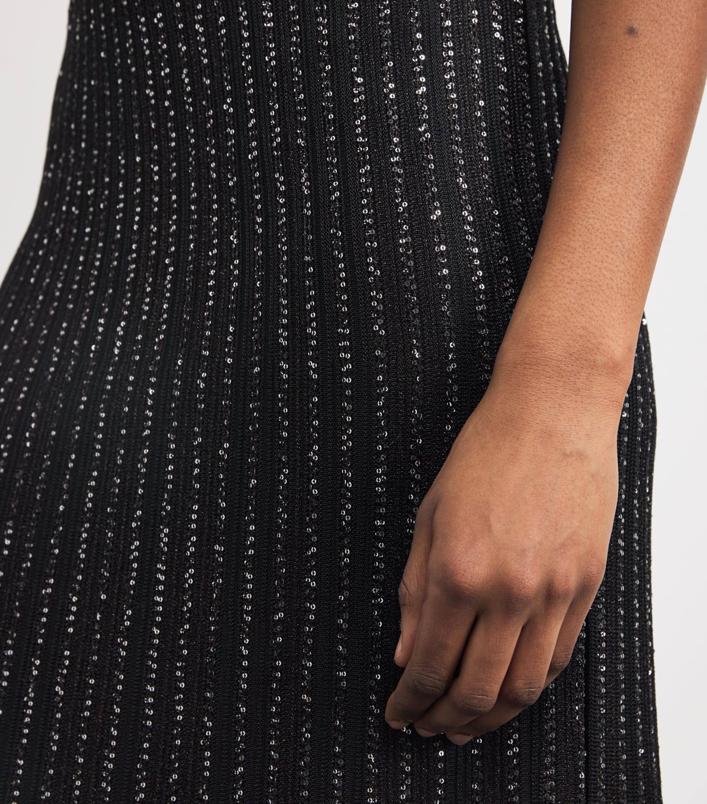 Embellished Maxi Dress S91RX BLACK TONES Image 4