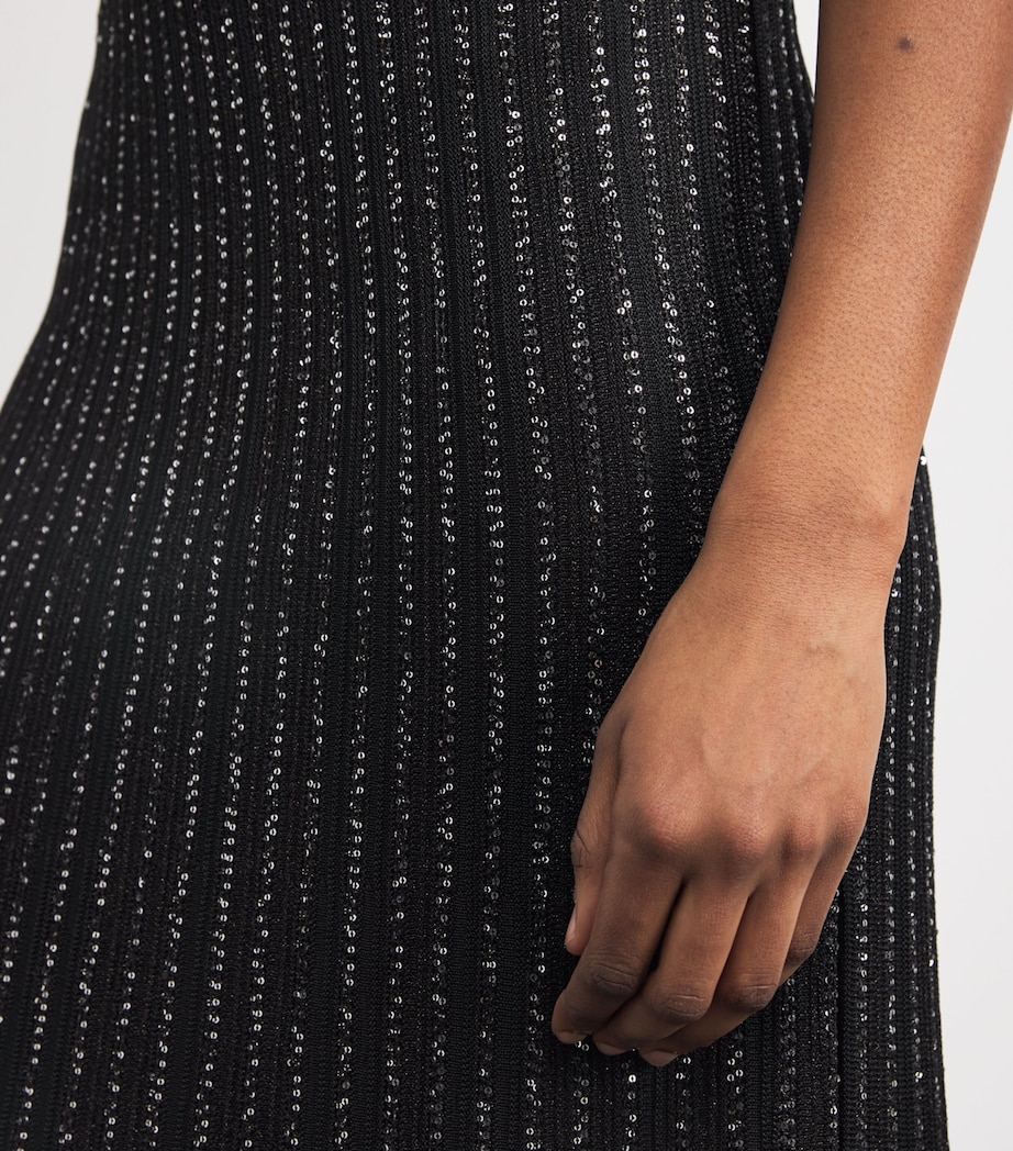 Embellished Maxi Dress S91RX BLACK TONES Image 4