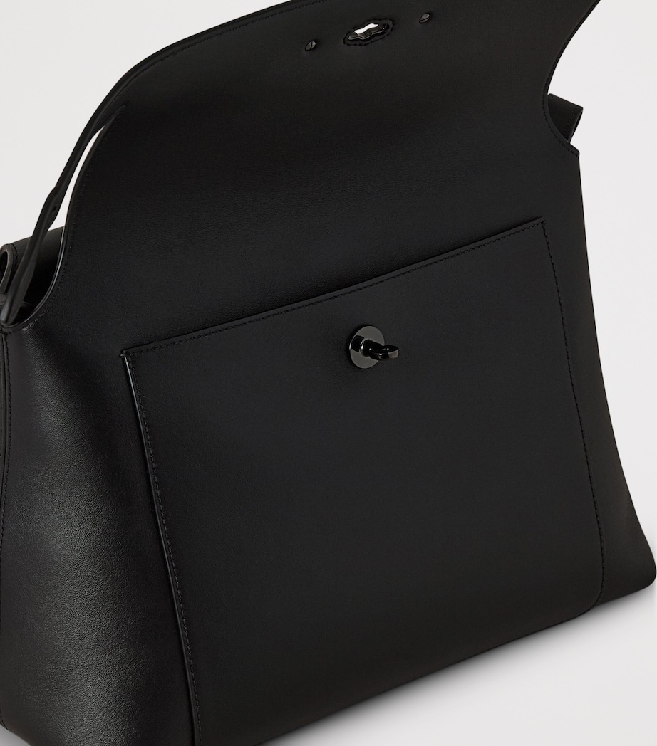Mulberry Leather Stevie Top-Handle Bag Black Image 5