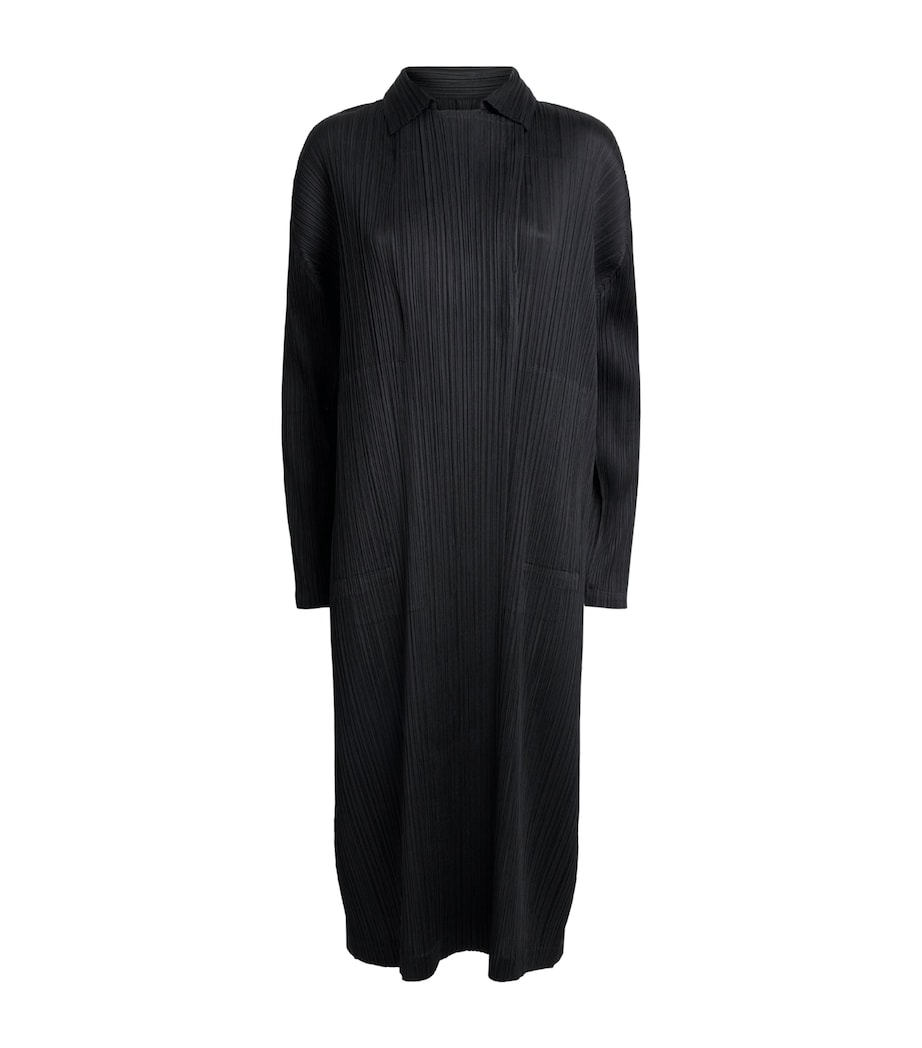 Pleats Please Issey Miyake Womens Monthly Colors February Coat Black Image 1