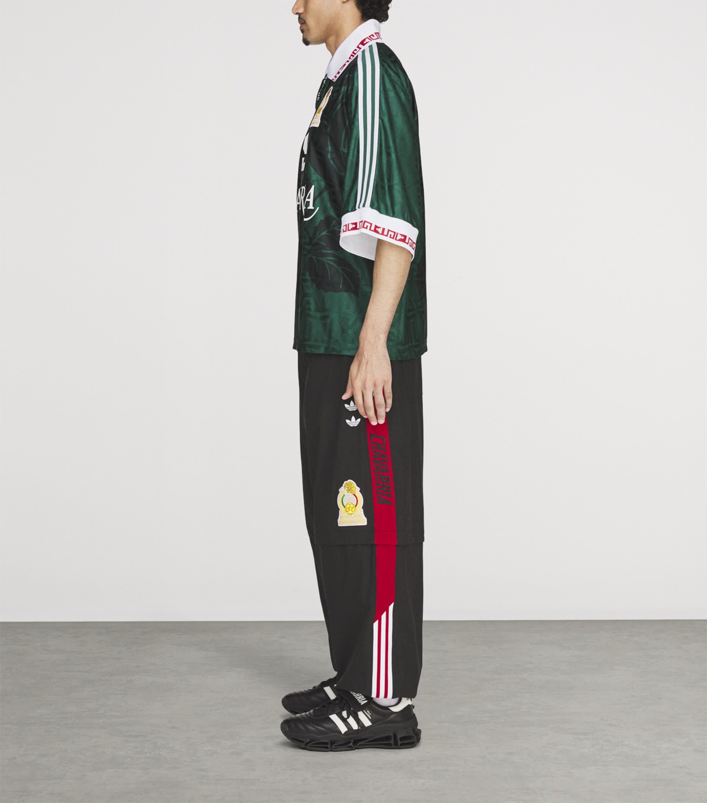 Willy Chavarria Mens x adidas Originals Mexico T-Shirt Collegiate Green Image 5