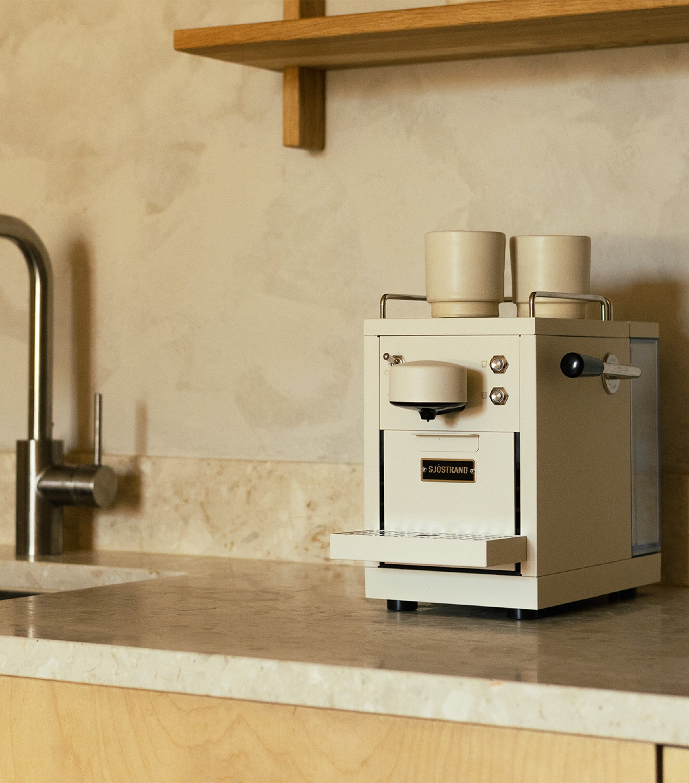 The Original Capsule Coffee Machine BEIGE Image 2