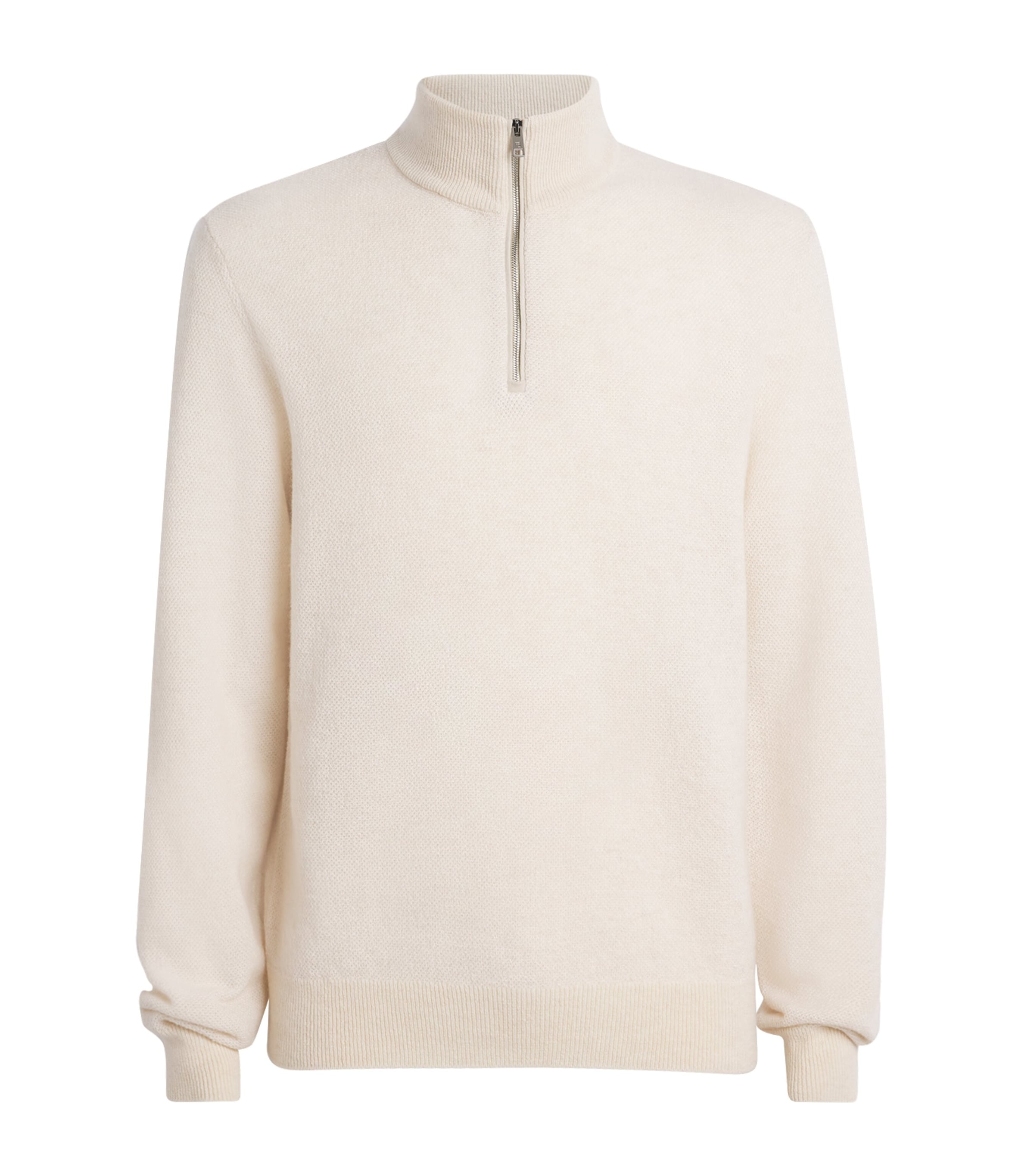 Ralph Lauren Cashmere Half-zip Sweater In Neutral