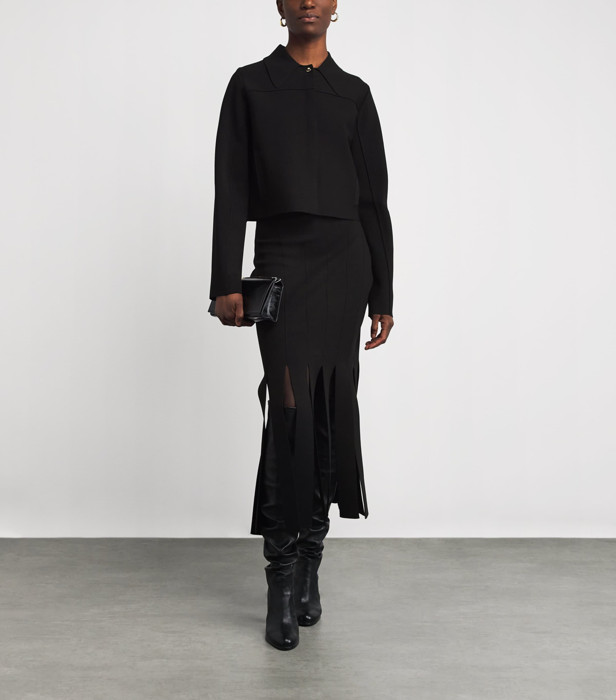 Milano-Knit Gare Compact Jacket BLACK Image 2