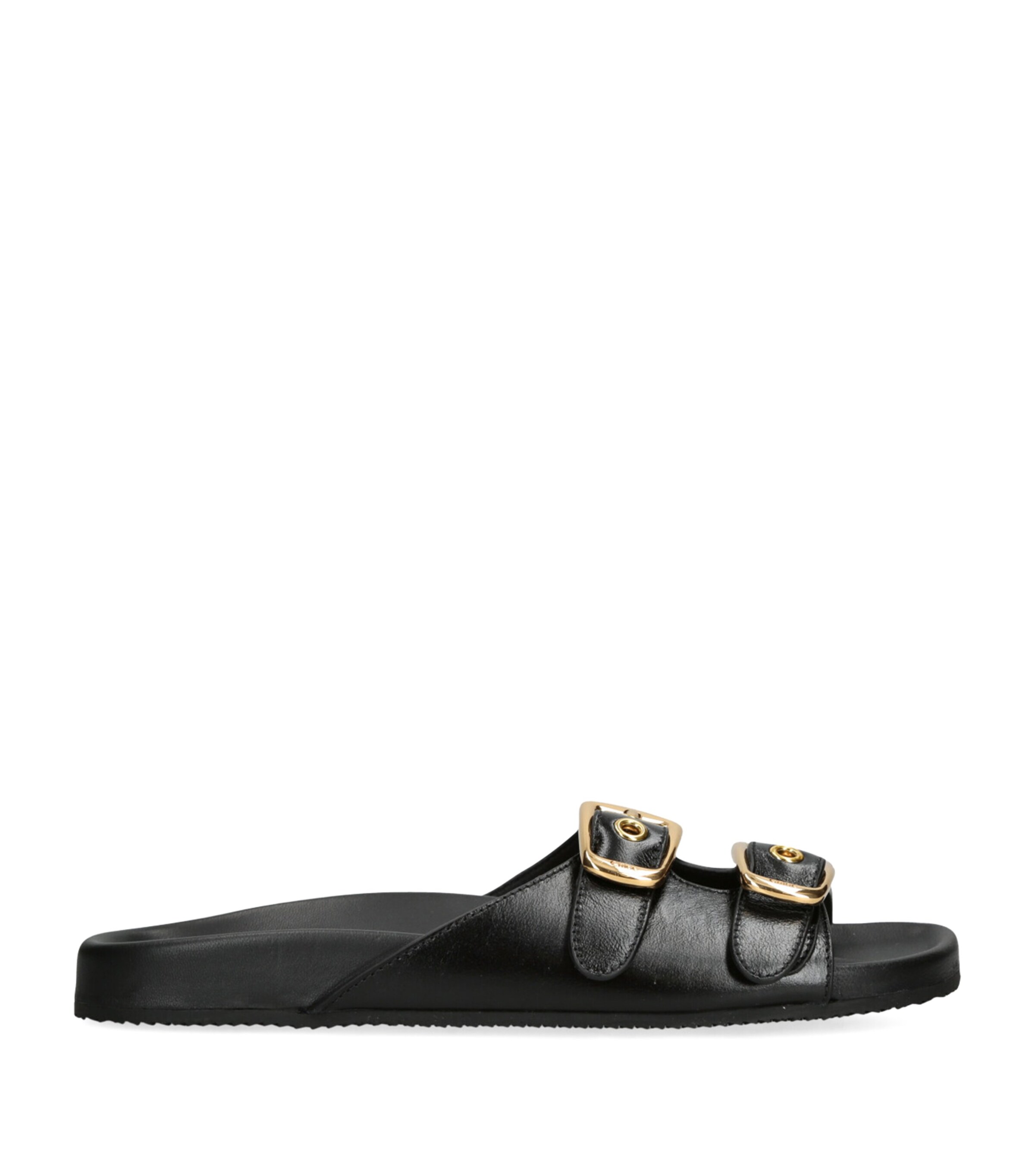 Leather Polly Sandals BLACK Image 1