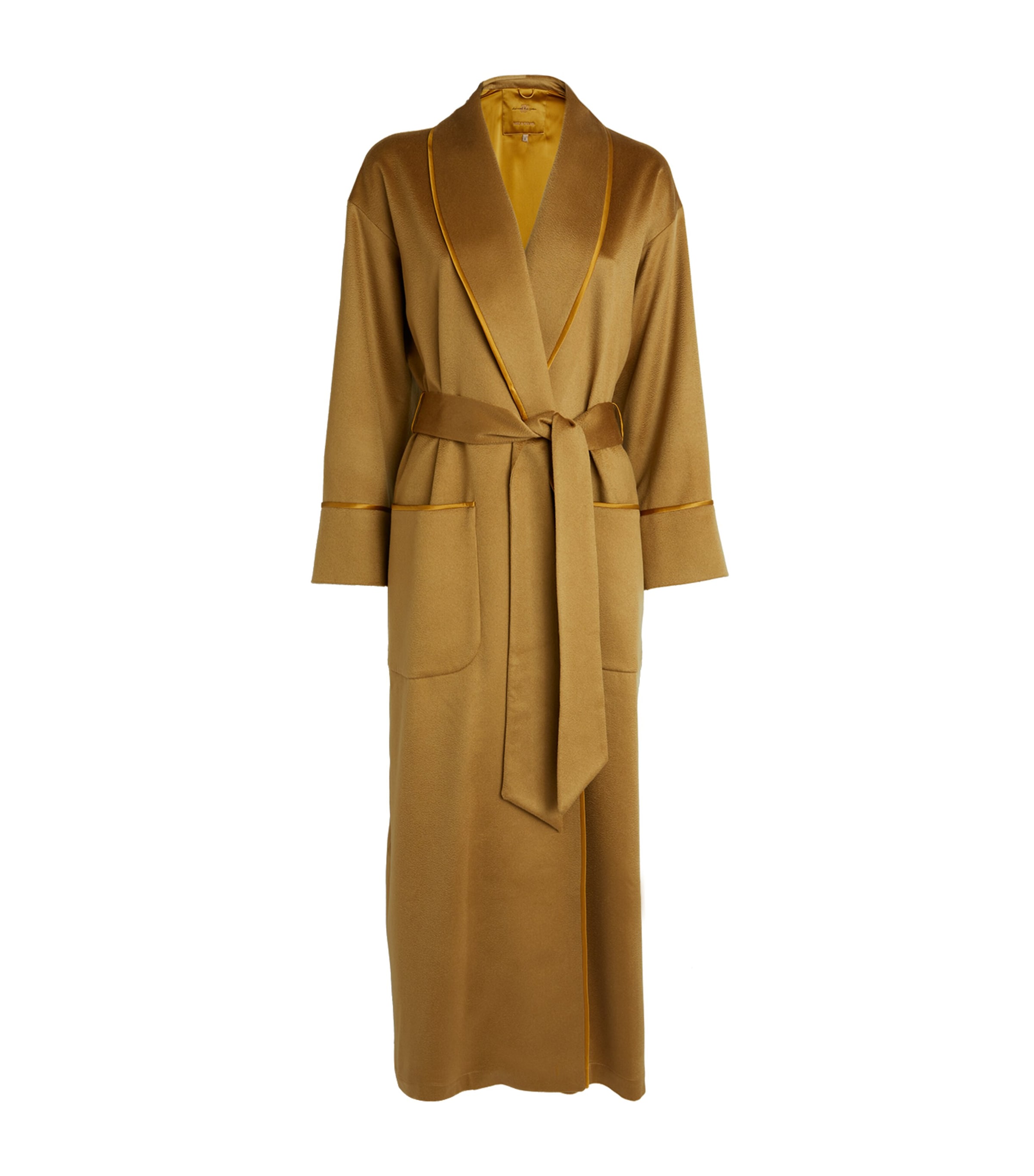 Shop Daniel Hanson Cashmere Robe In Brown