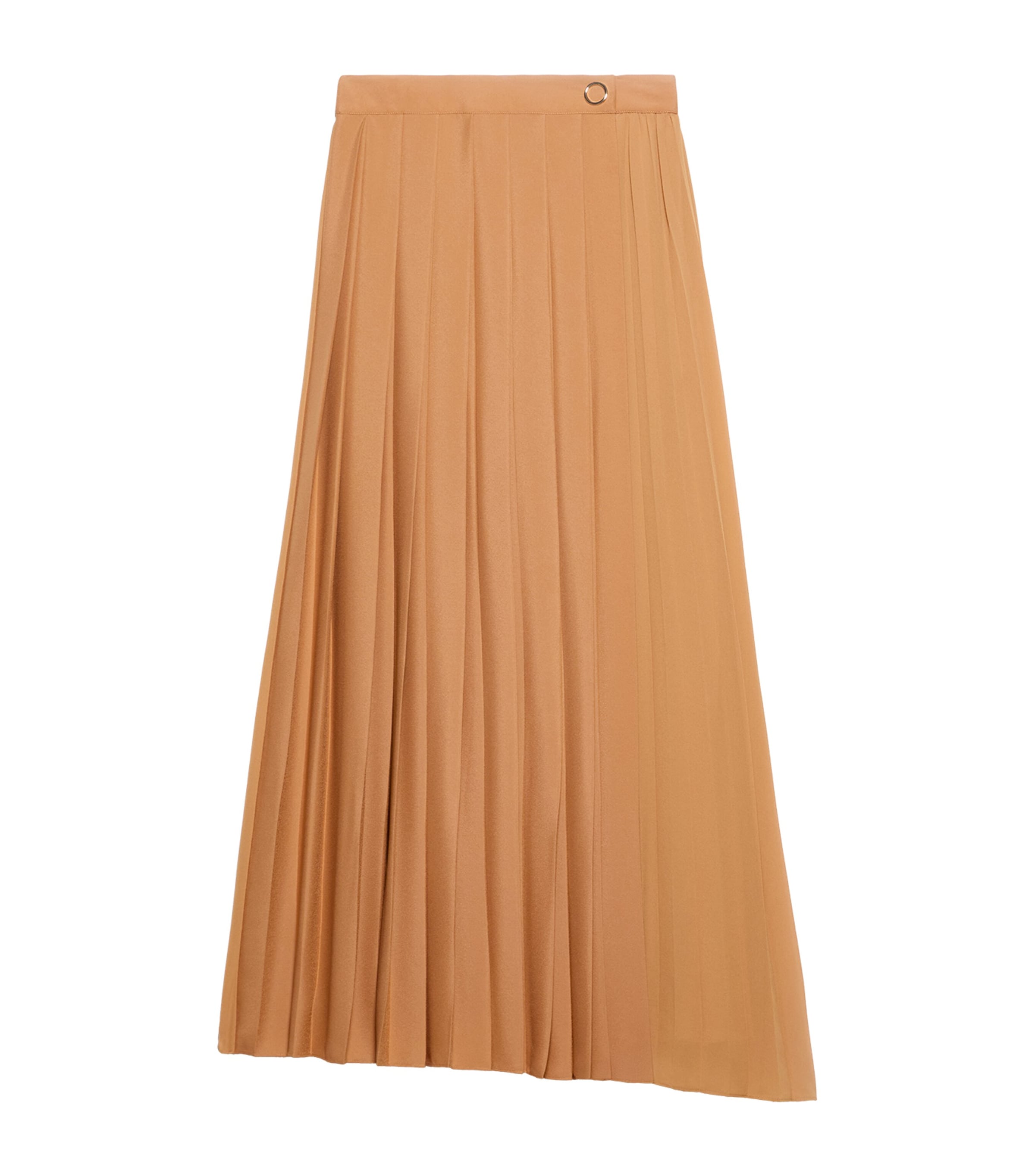 MAX&Co. Womens Jersey Pleated Maxi Skirt Amber Image 1