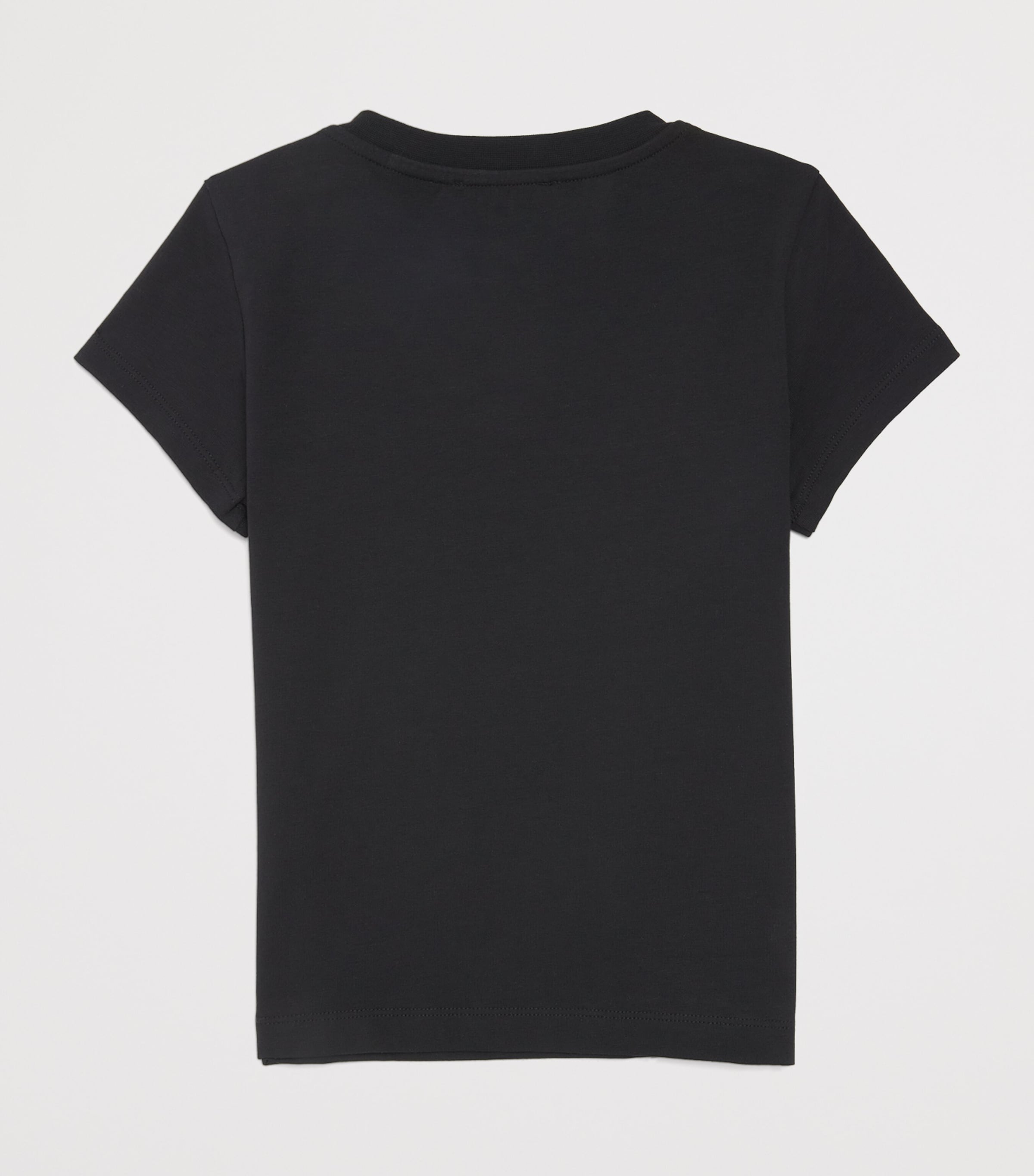 Button-Detail T-Shirt (4-14 Years) 930NE NERO/NERO Image 2