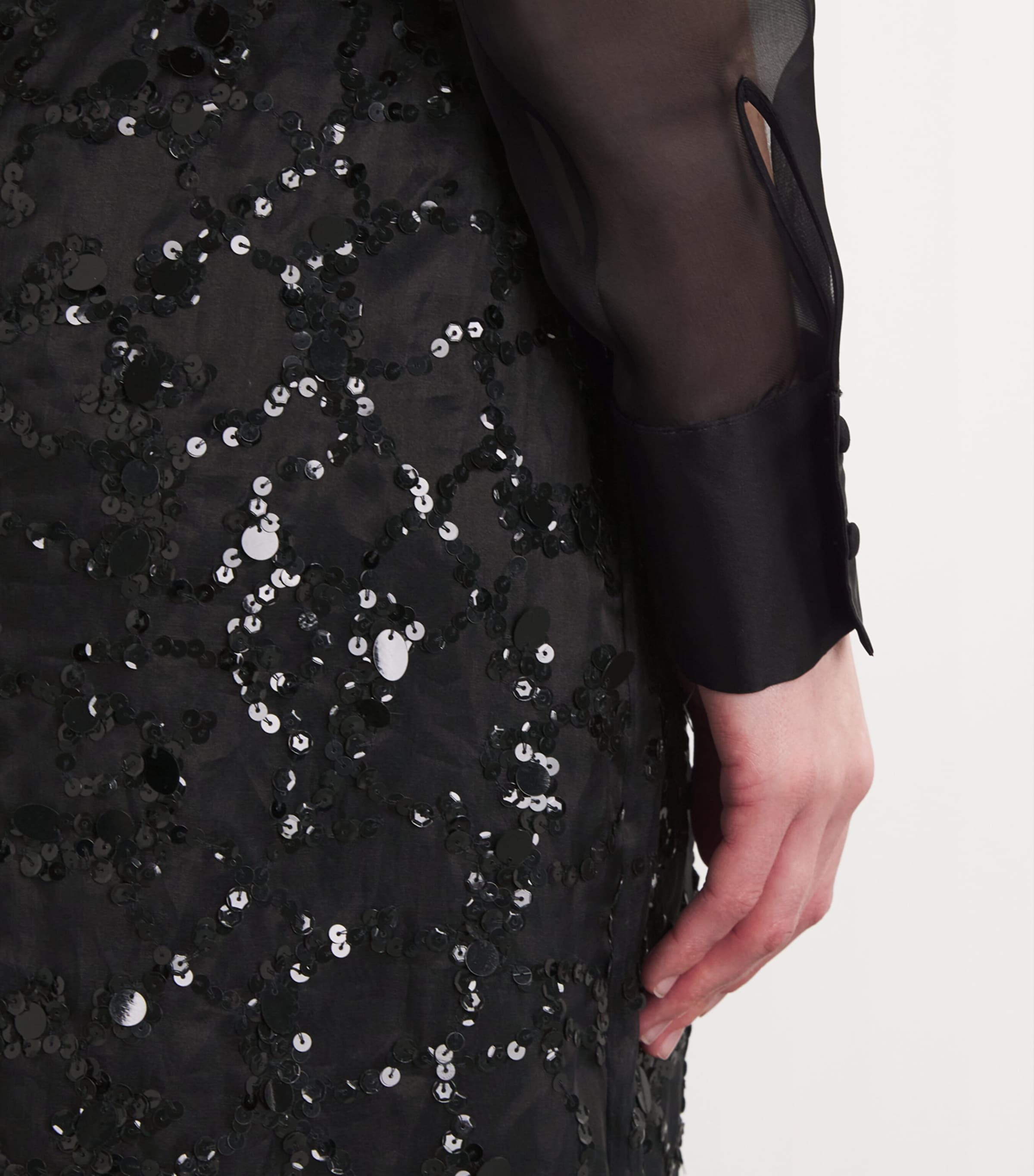 Scuba Circle Midi Skirt 825 NERO Image 6