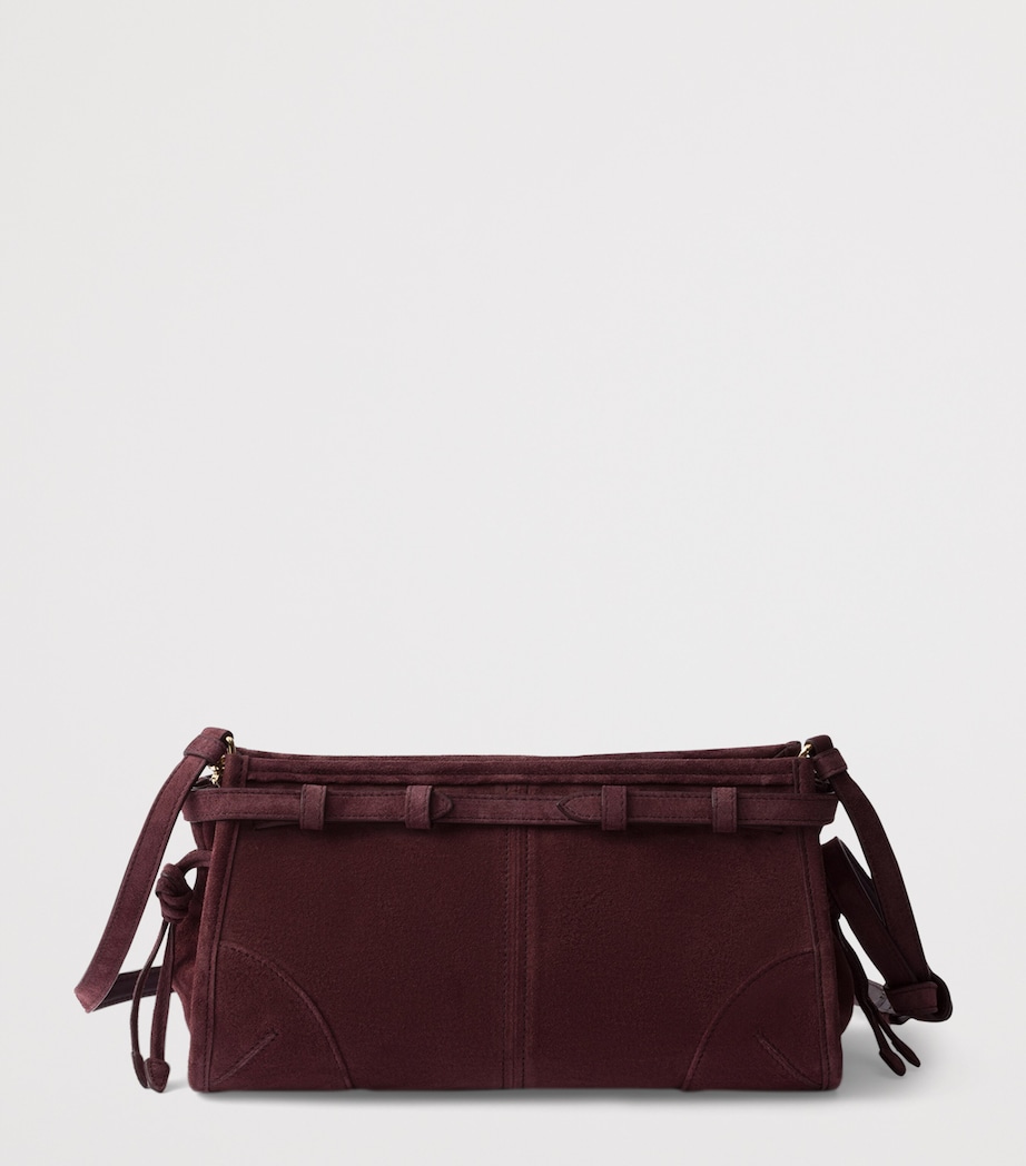 Small Suede Bonnie Top-Handle Bag F0007 Image 4