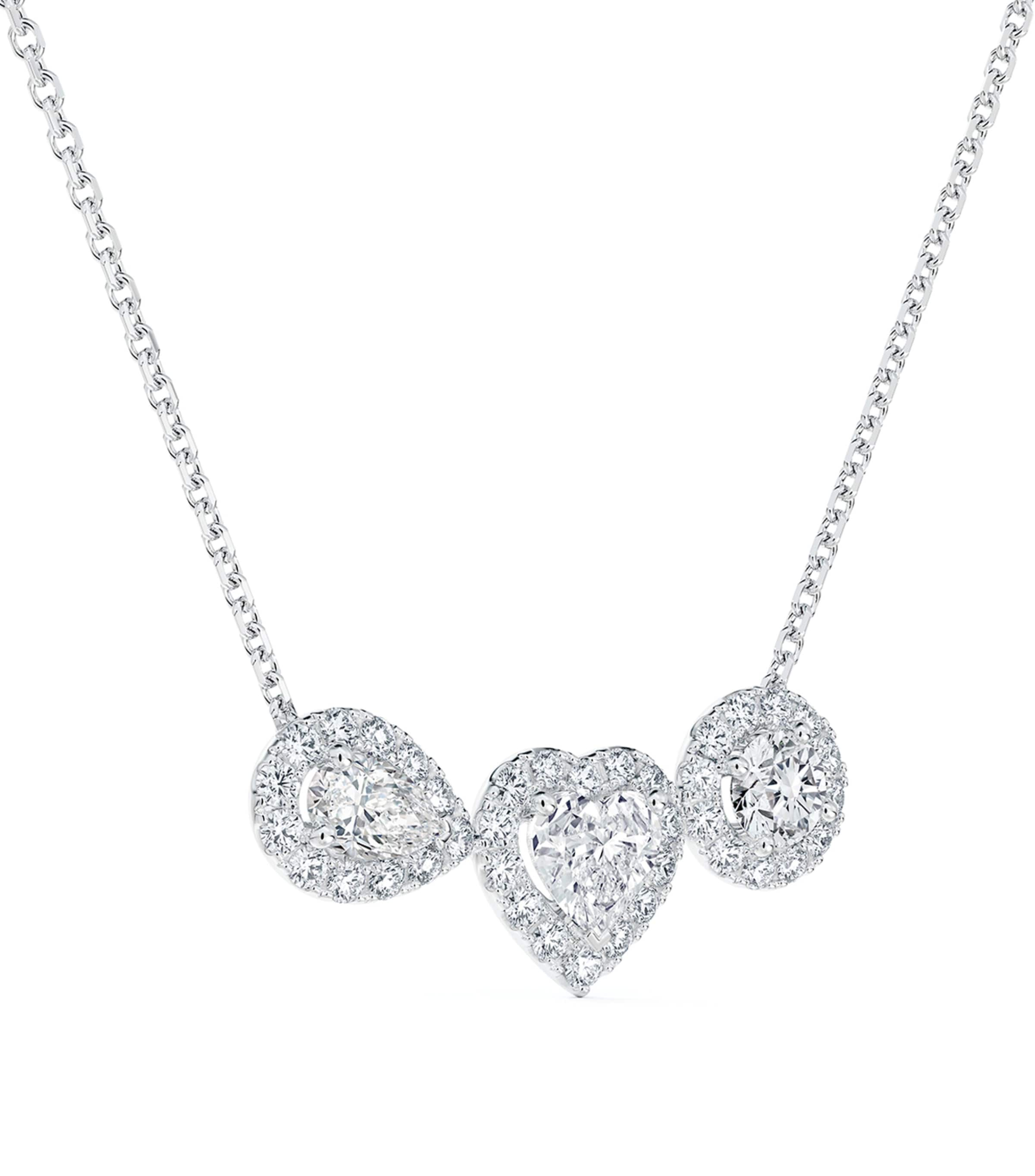 Shop De Beers White Gold And Diamond My First  Aura Necklace