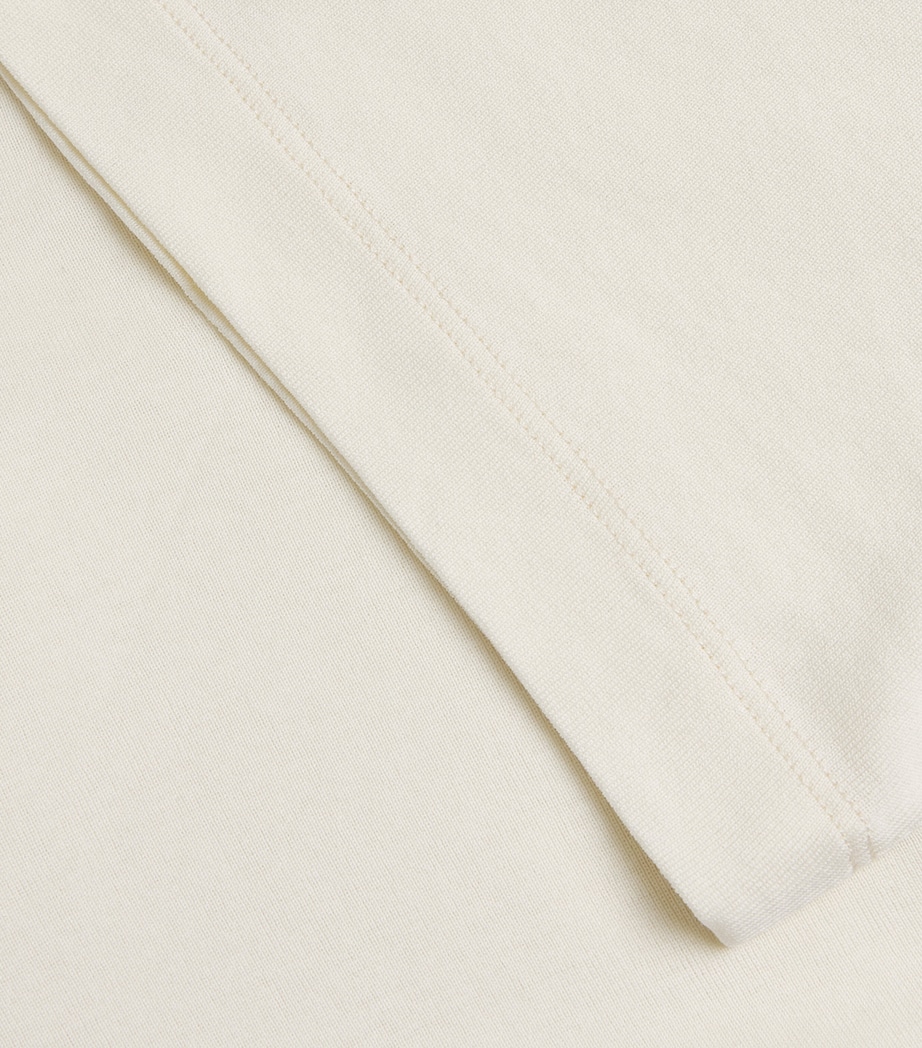 Cotton Ribbed T-Shirt LIGHT CREAM WH048 Image 5