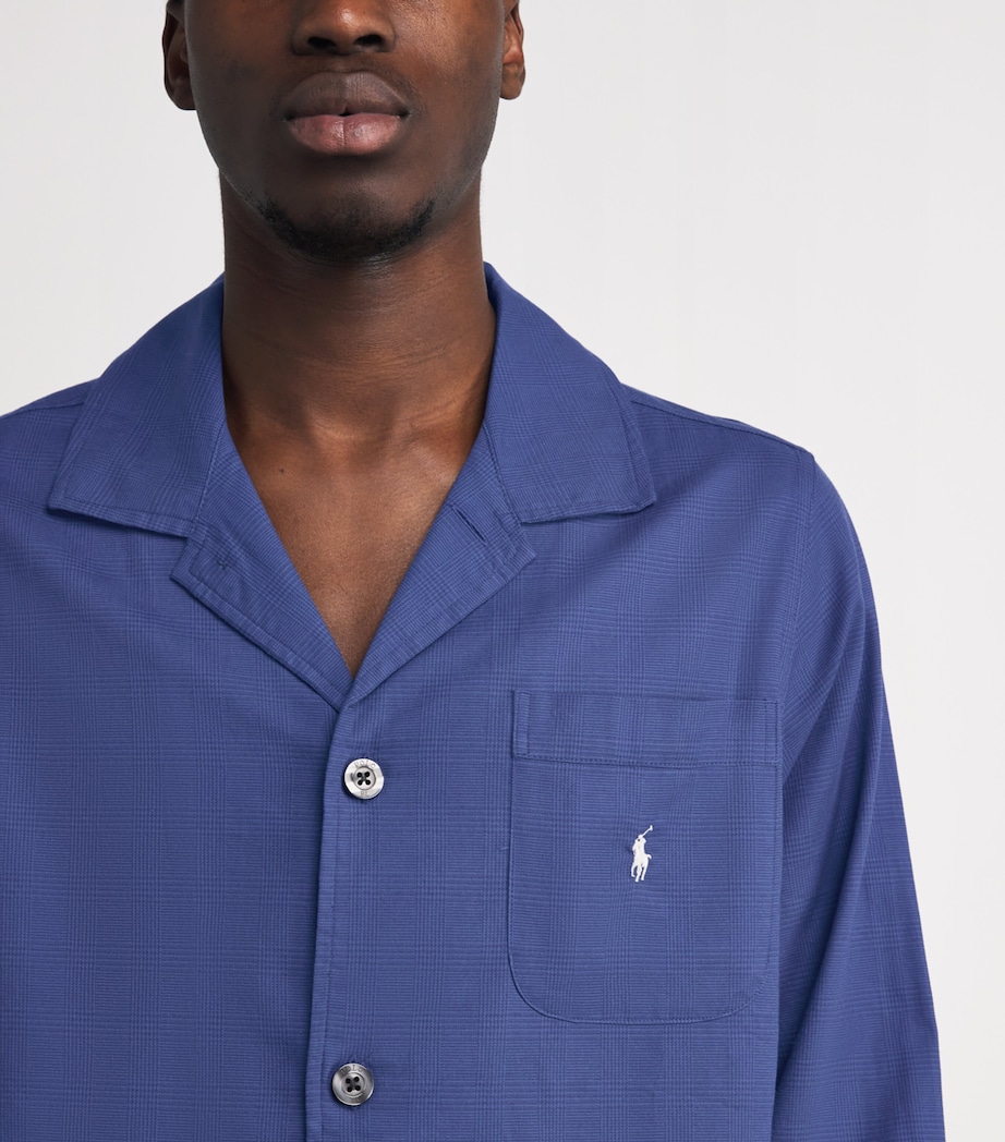 Cotton Check Pyjama Set FAIRWAY GLEN NVY Image 3