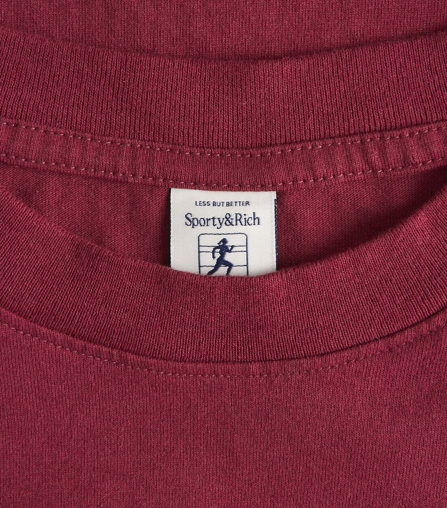 Cotton Graphic T-Shirt 27 MERLOT Image 5