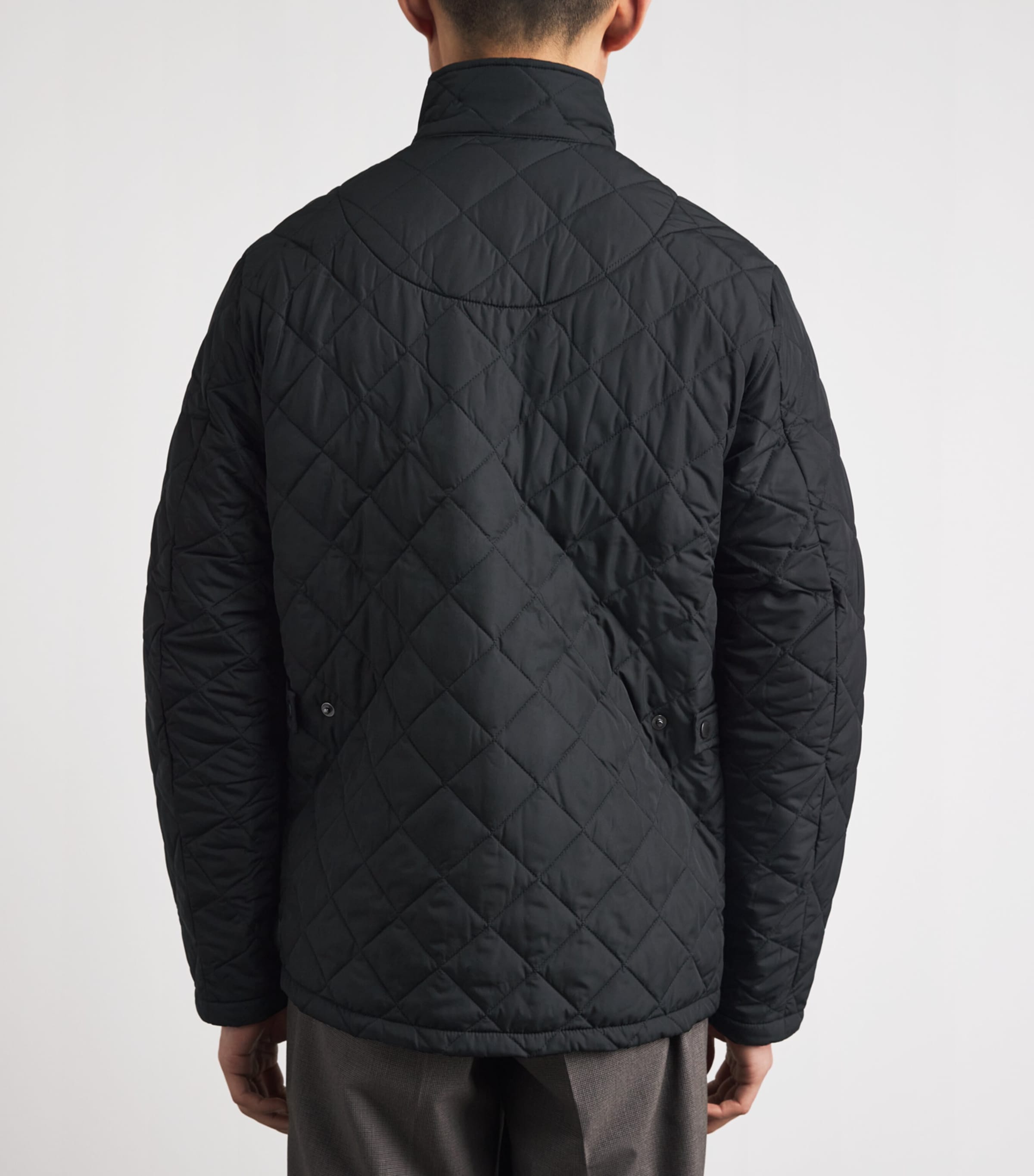 Barbour ブラックジャケット UK 8 Barbour International Original Waxed Jacket In Black | Coes