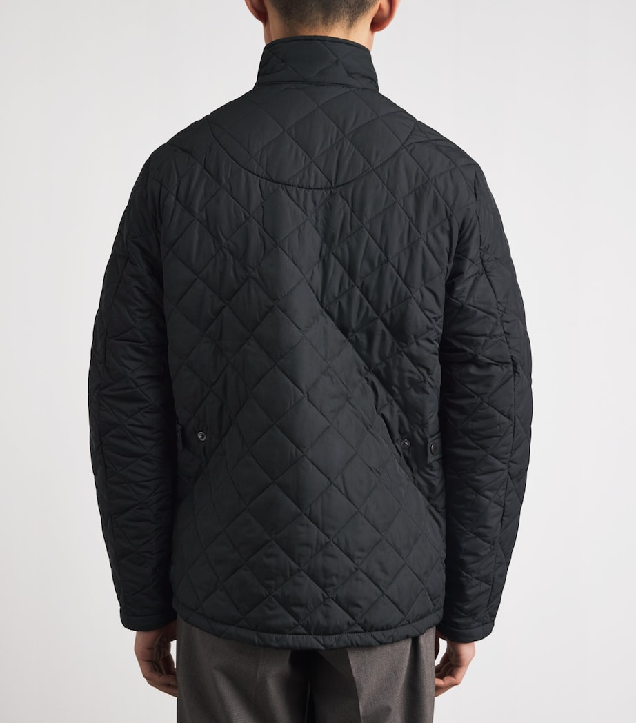 Barbour Mens Chelsea Sportsquilt Jacket Black Image 5