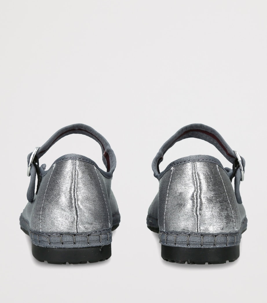 Flabelus Lavinia Mary Jane Flats Silver Image 4