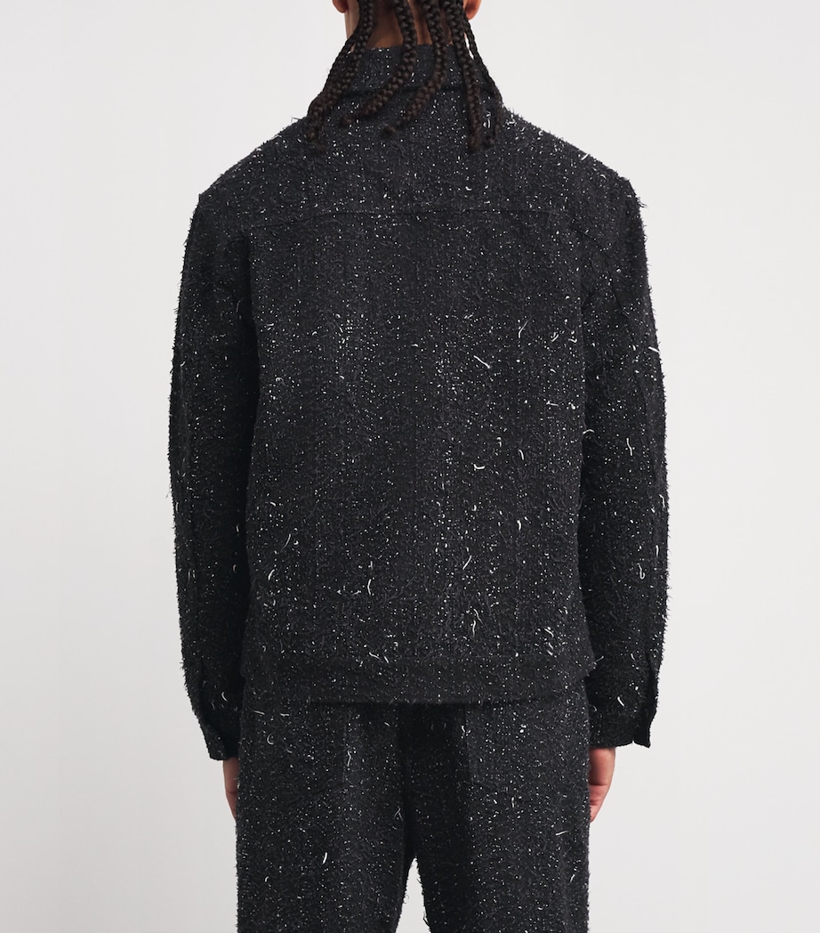 Cotton Towel Jacket BLACK Image 4