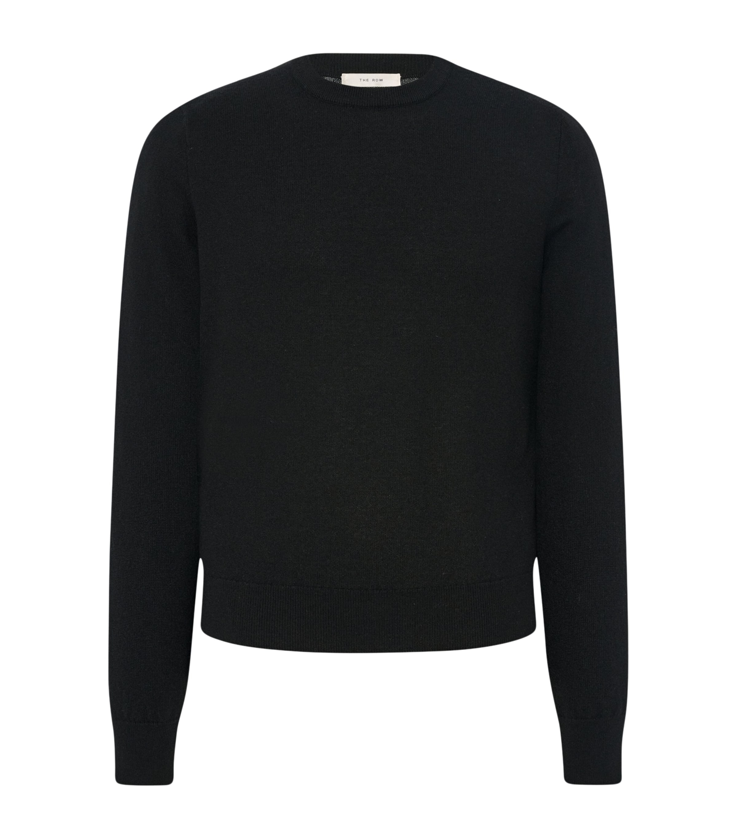 The Row Mens Benji Cashmere Sweater Black Image 1