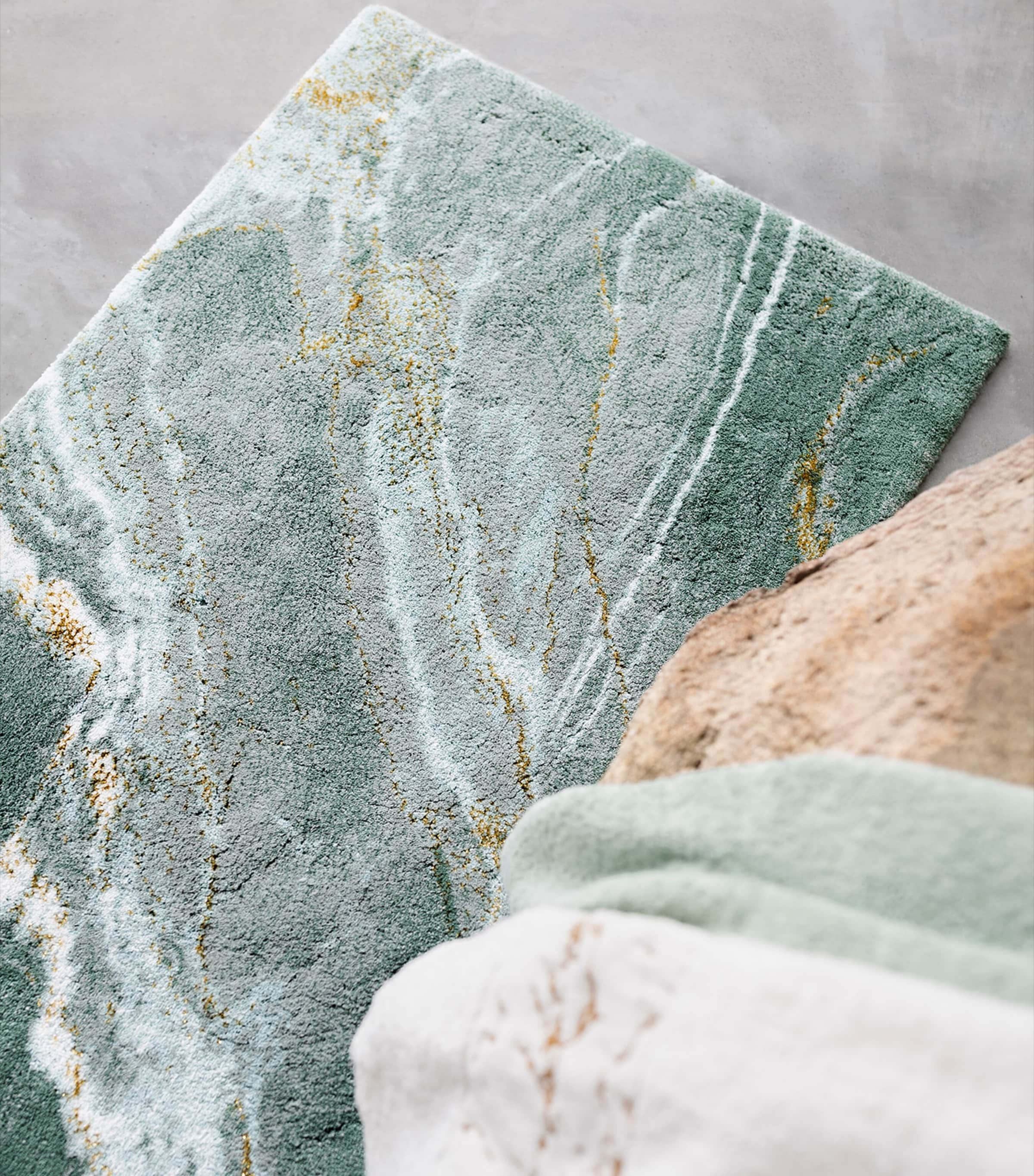 Egyptian Cotton-Blend Lipari Bath Mat (70cm x 120cm) 280 EVERGREEN Image 6