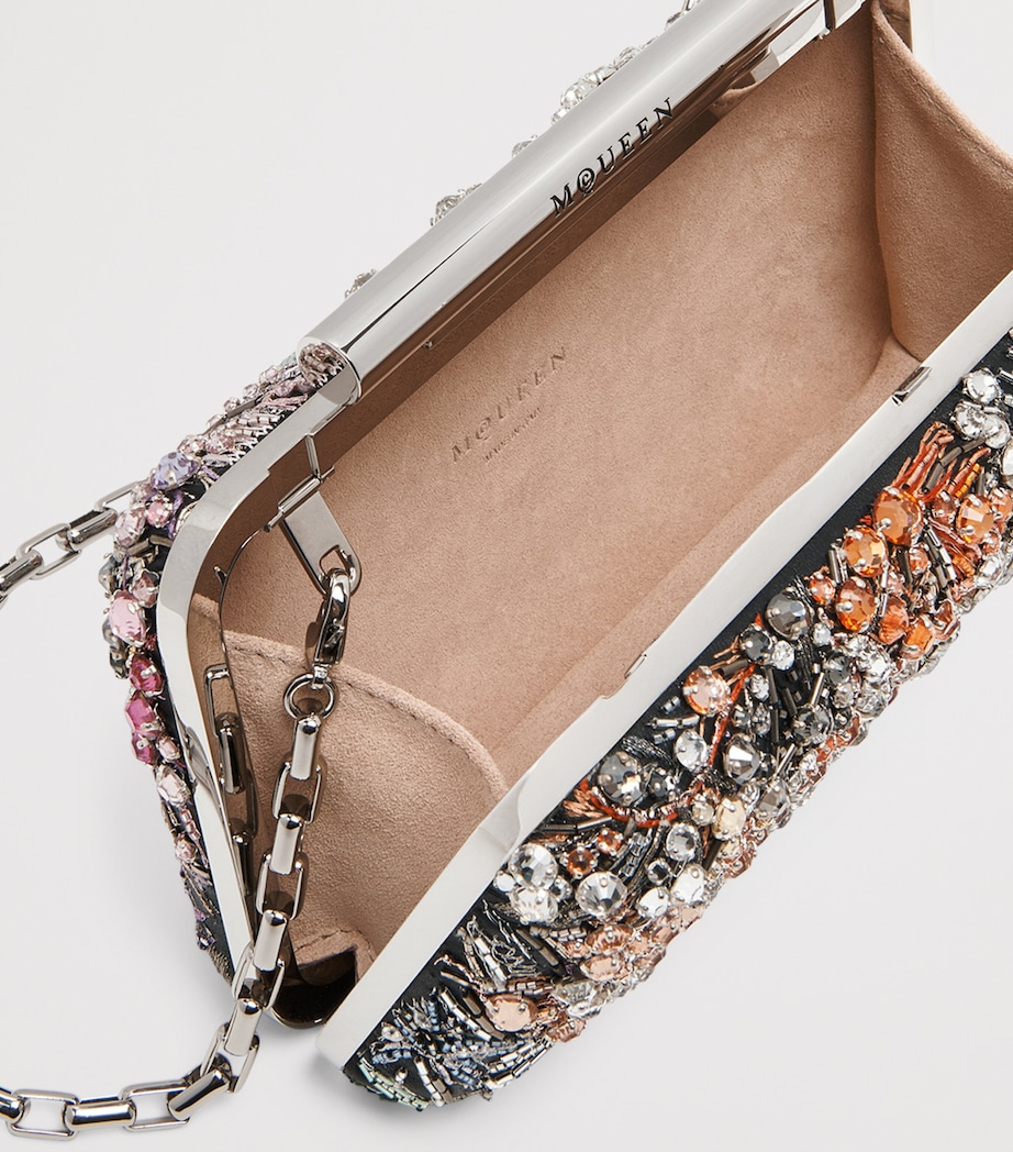 Leather T-Bar Box Clutch Bag 8490 Image 5