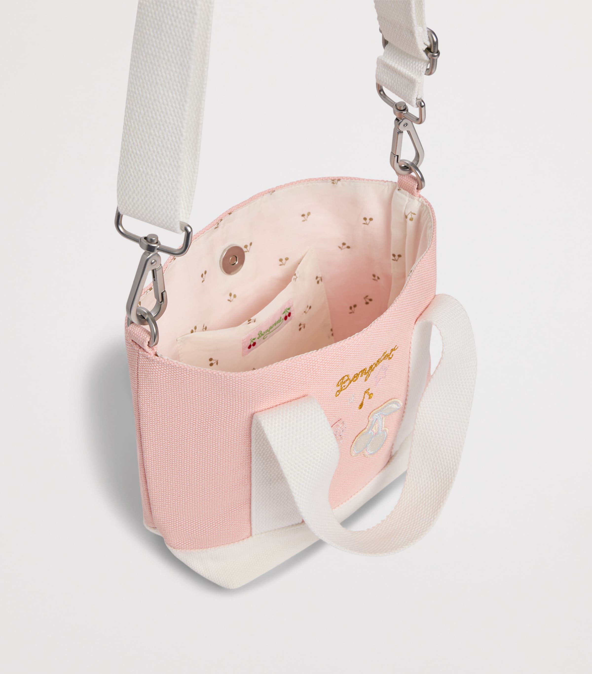 Bonpoint Cotton Tote Bag Rose Image 3