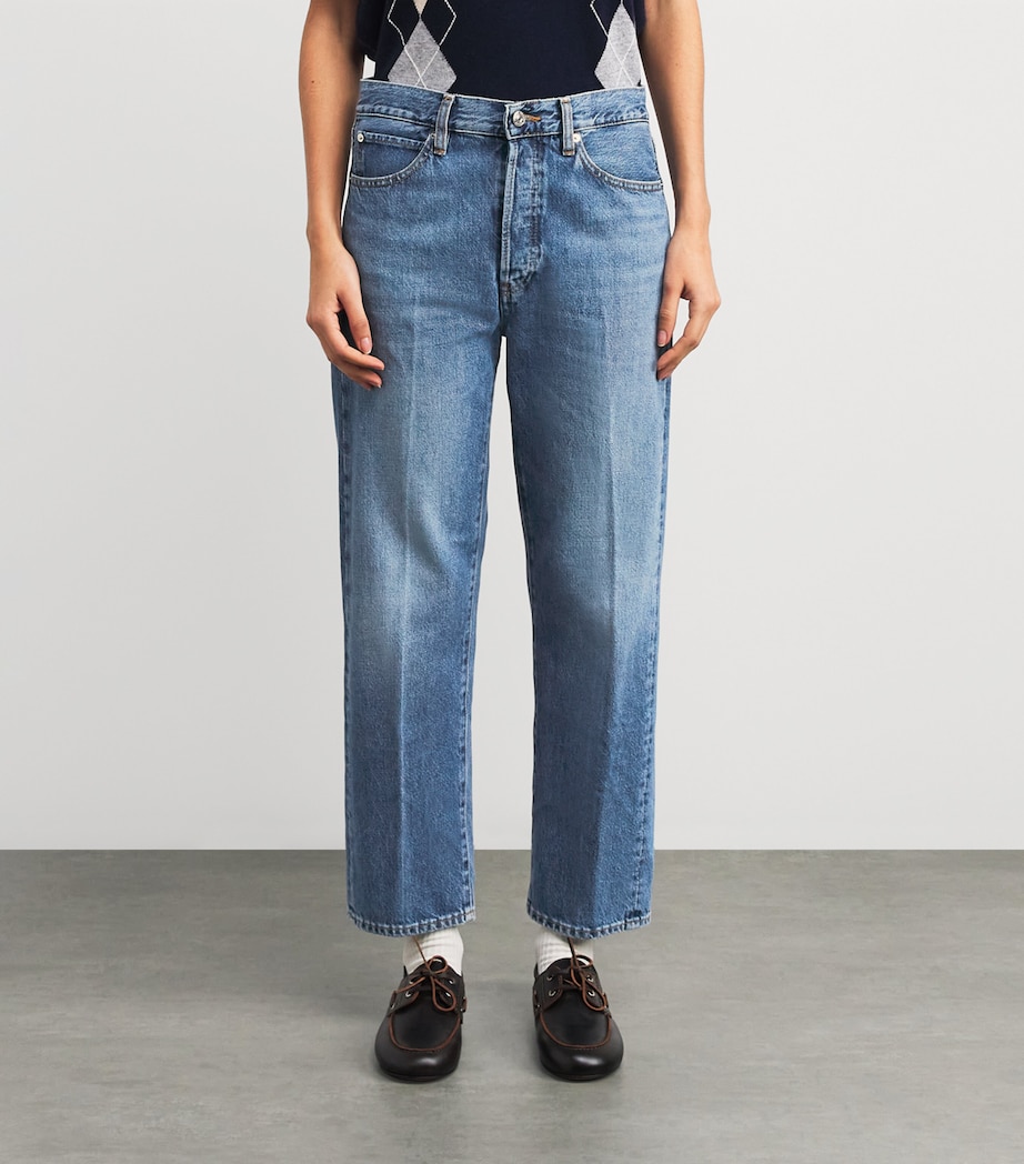 Vertical Crop Straight Jeans DRIFT Image 3