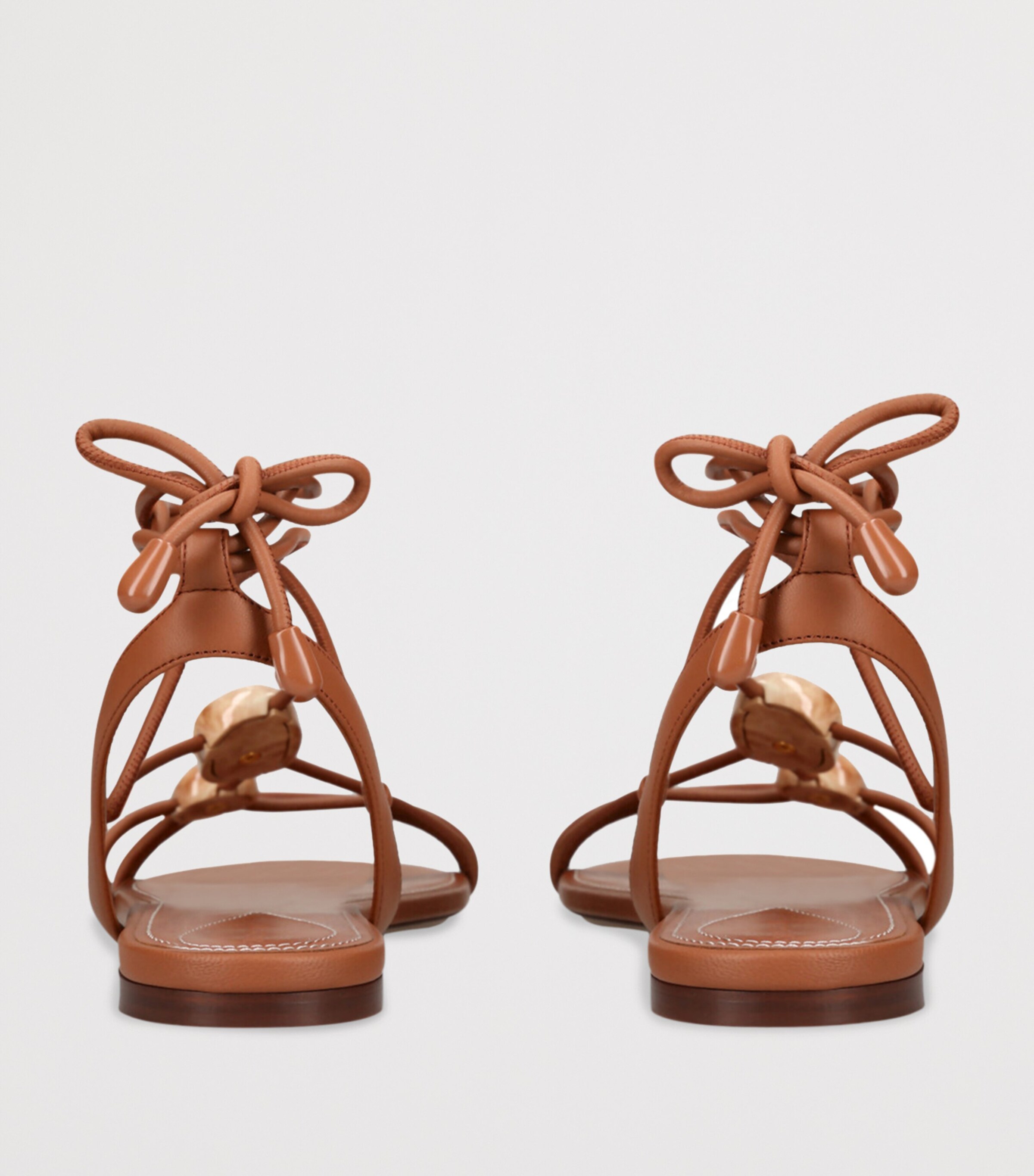 Zimmermann Leather Gleam Sandals Brown Image 2