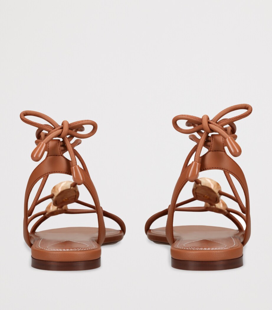 Leather Gleam Sandals BROWN Image 2