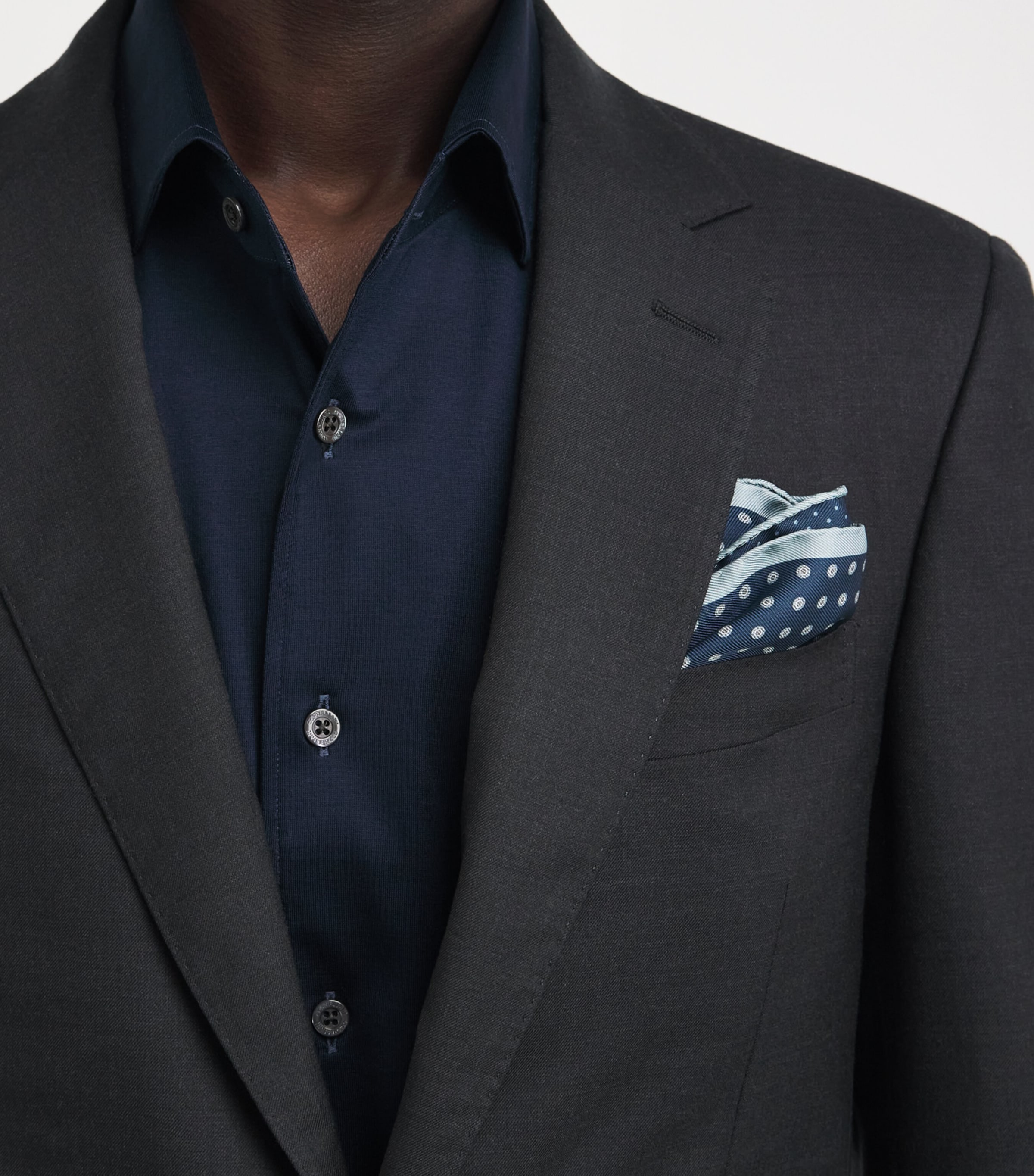 Canali Silk Medallion Print Pocket Square Image 2