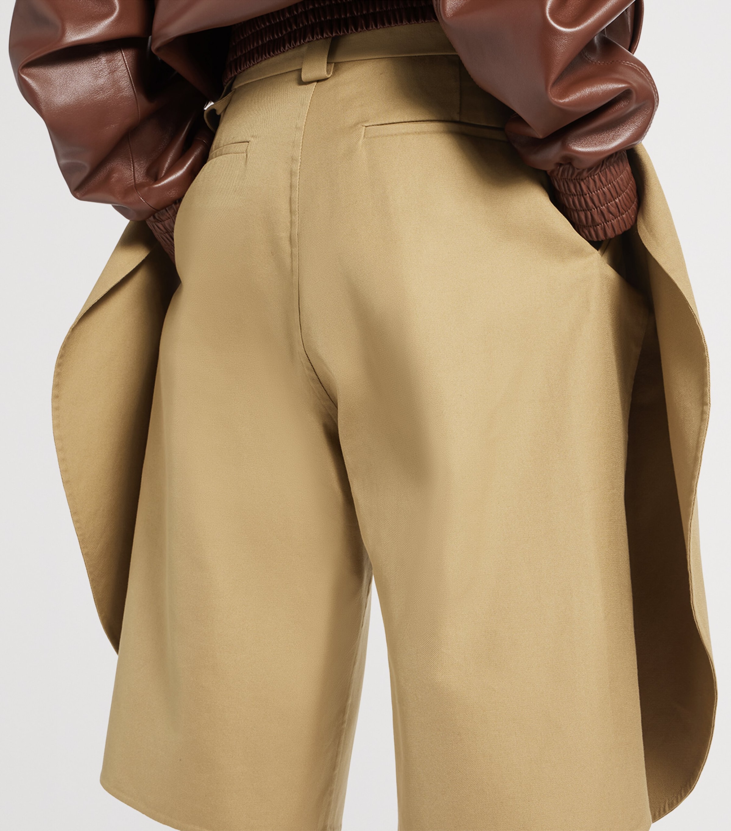 Balenciaga Womens Cotton Tulip Shorts Image 4