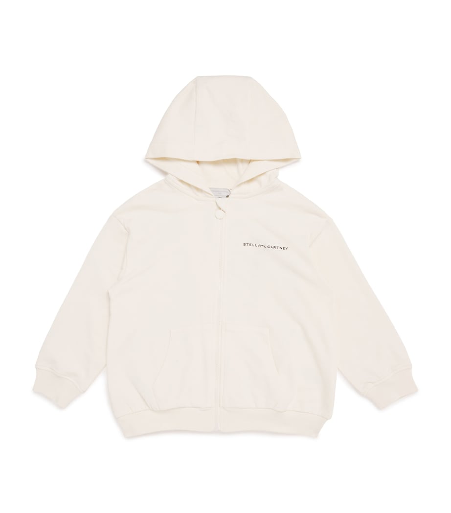 Stella McCartney Kids Organic Cotton Logo Hoodie (3-14 Years) Colour Image 1