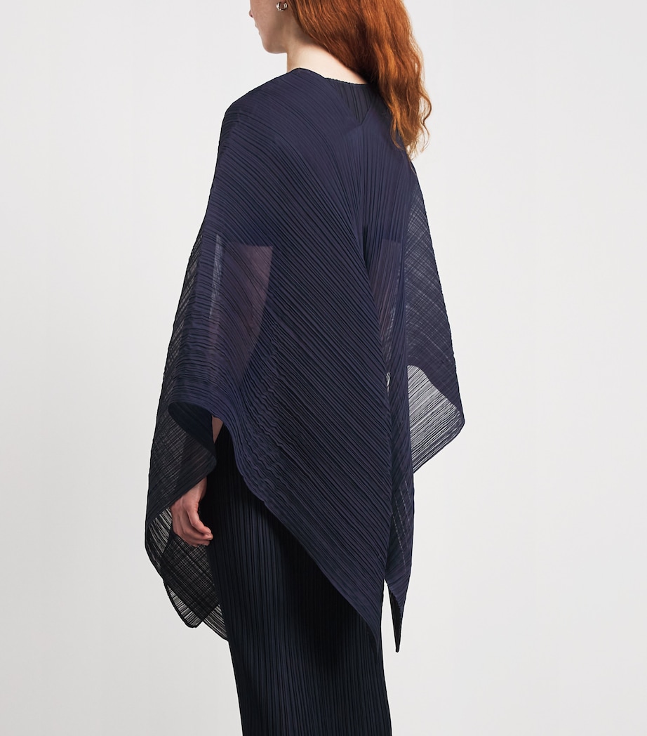 Pleats Please Issey Miyake Womens Madame-T May Stole Navy Image 5