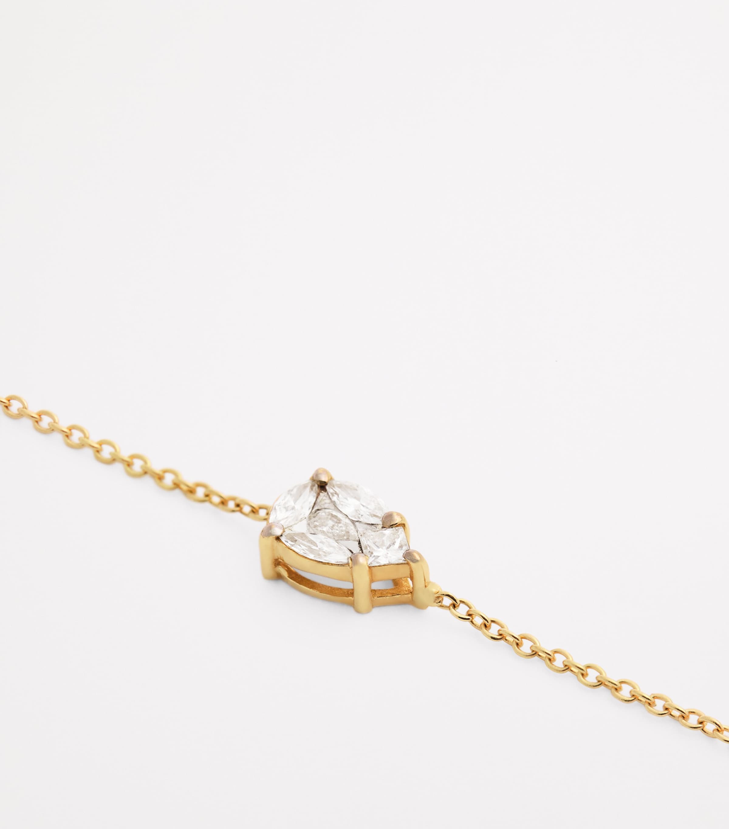 Nadine Aysoy Yellow Gold and Diamond Catena Illusion Bracelet Yellow Gold Image 3